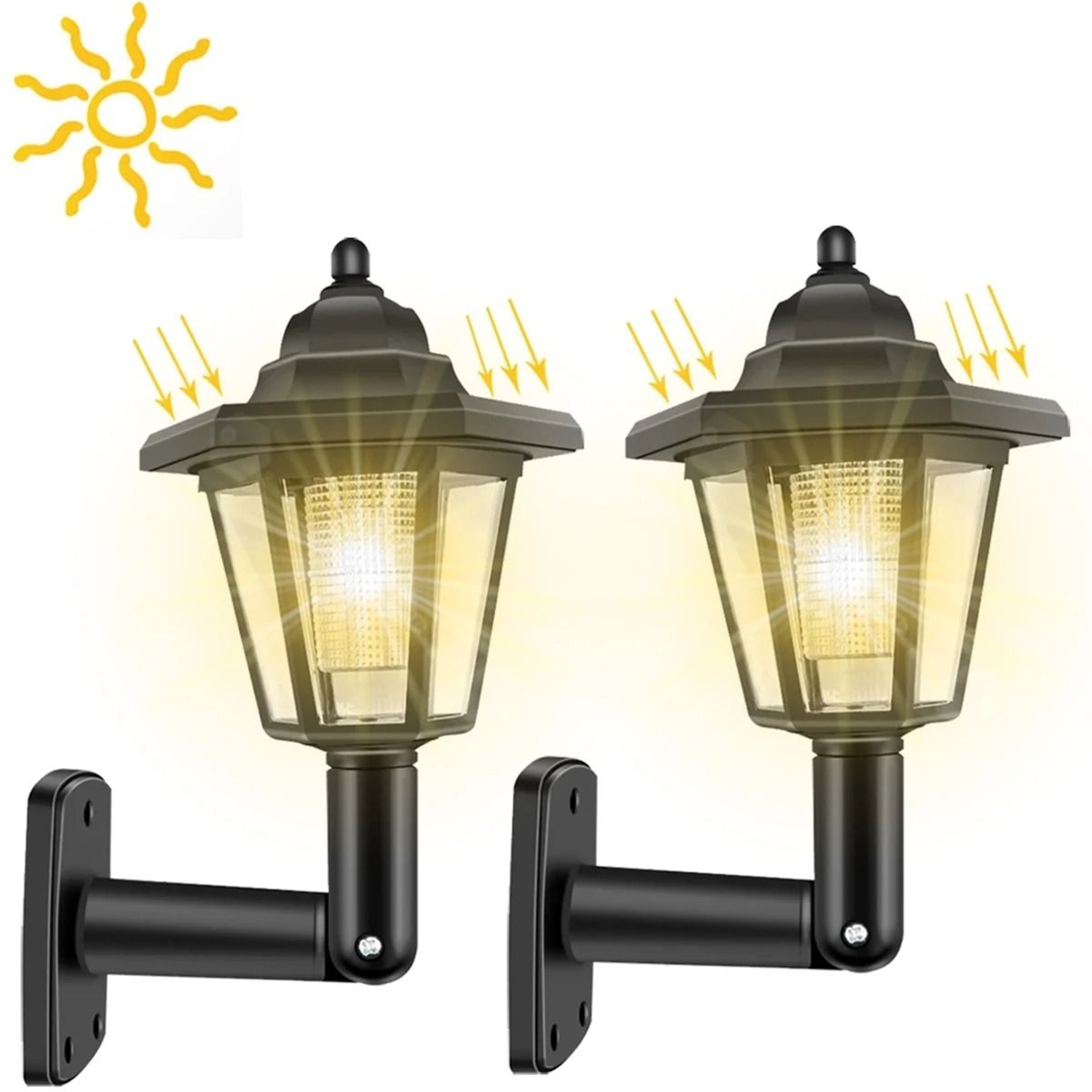 Solar Outdoor Wall Lights Create Warm Ambience For Balconies Gardens Terraces 4
