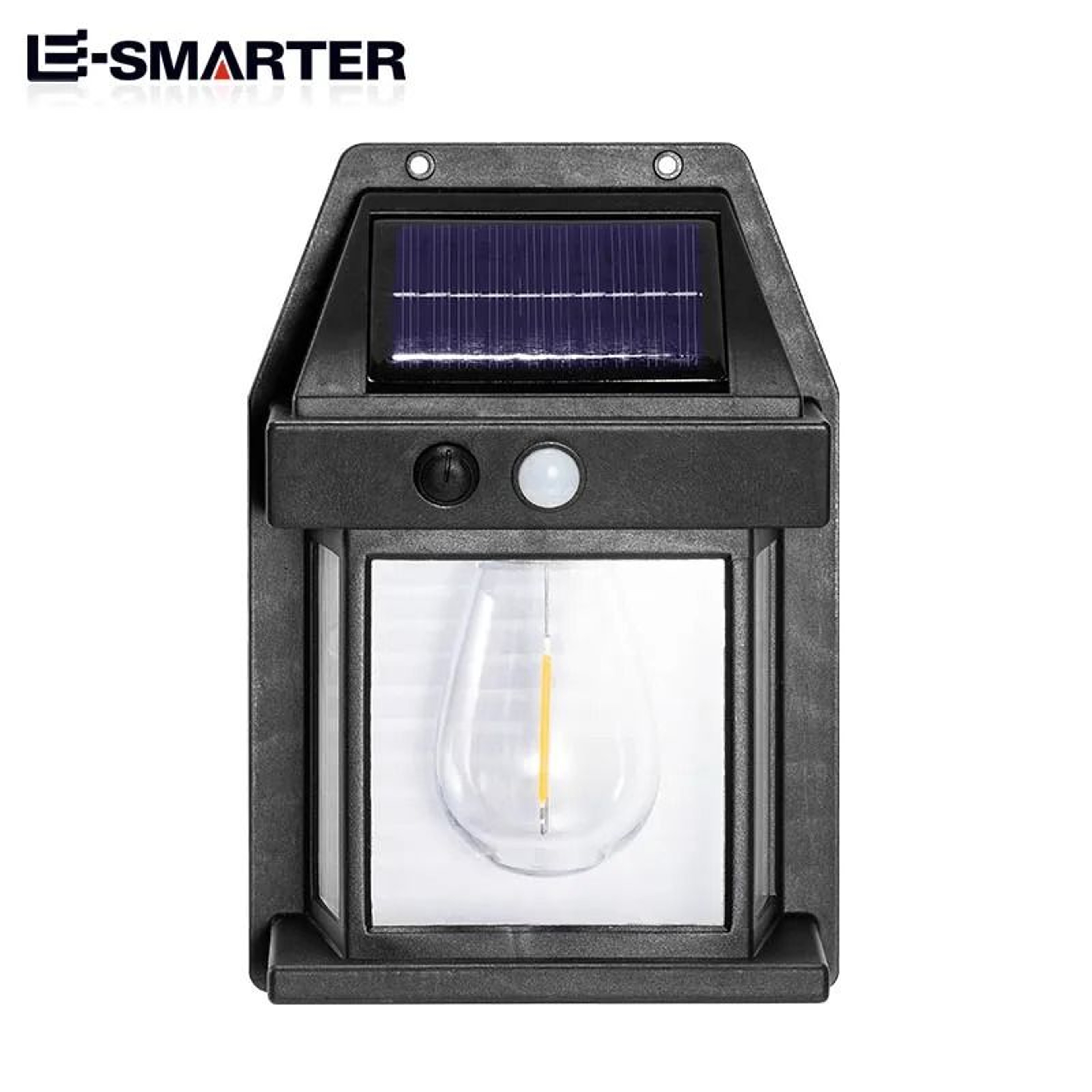 Solar Motion Sensor Wall Lantern Adds Smart Warm Light Outdoors Nightly 3
