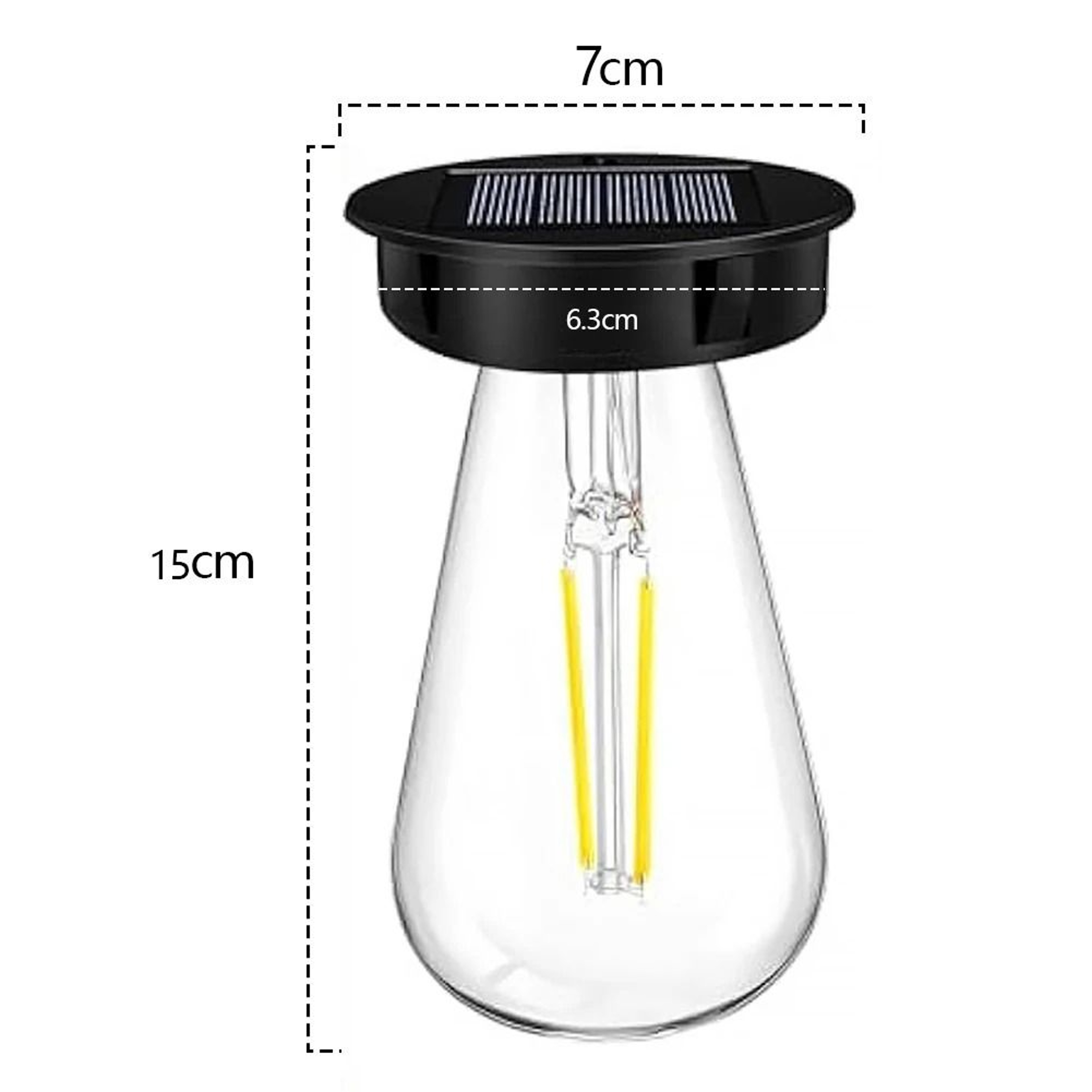 Solar Lamp Replacement Base With LED Bulb Automatic Garden Lighting Holder 3