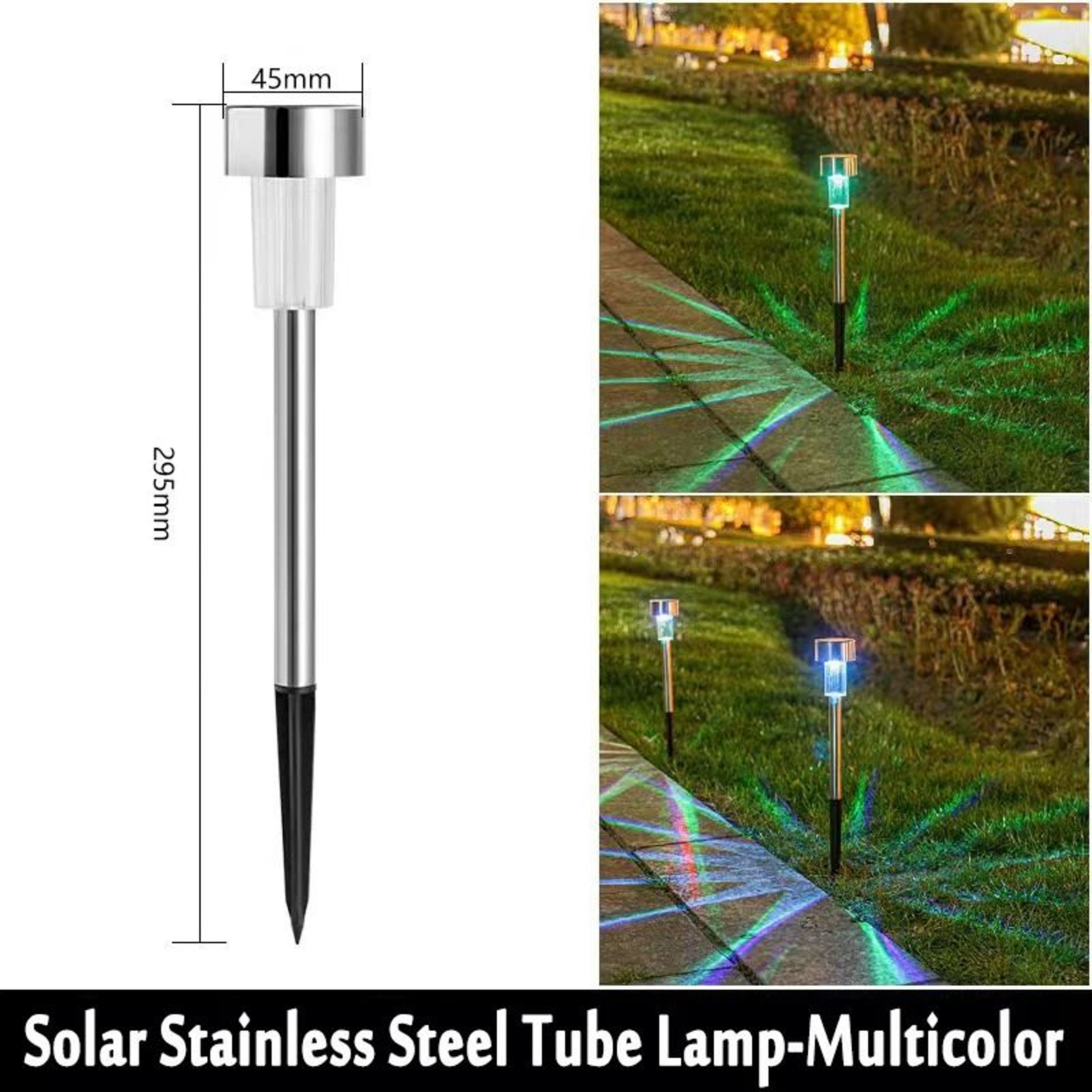 Solar Garden Lantern Pathway Lights Brighten Yards Lawns Walkways Every Night 5