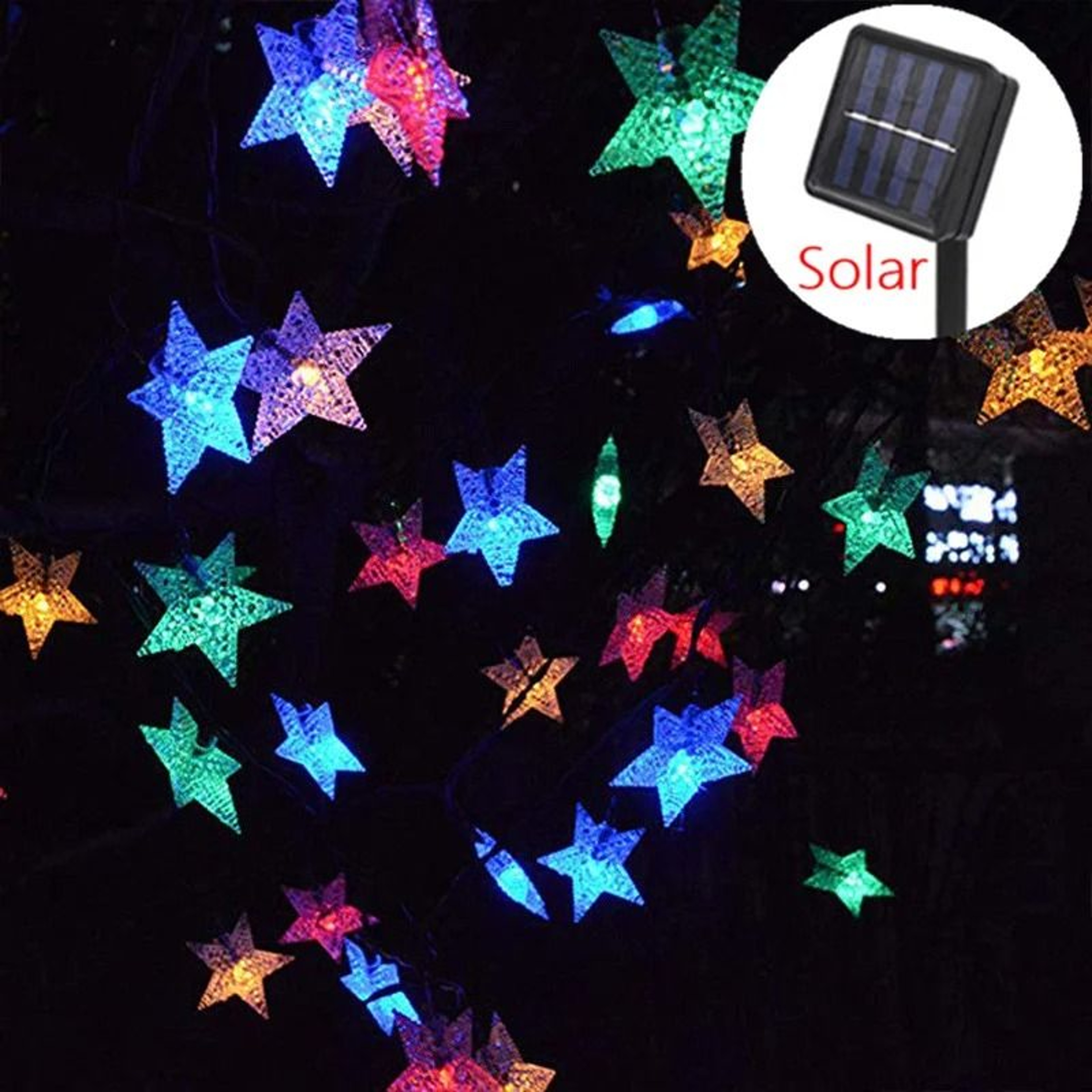 Solar Star String Lights For Magical Outdoor Garden Wedding Decor Ambiance 2
