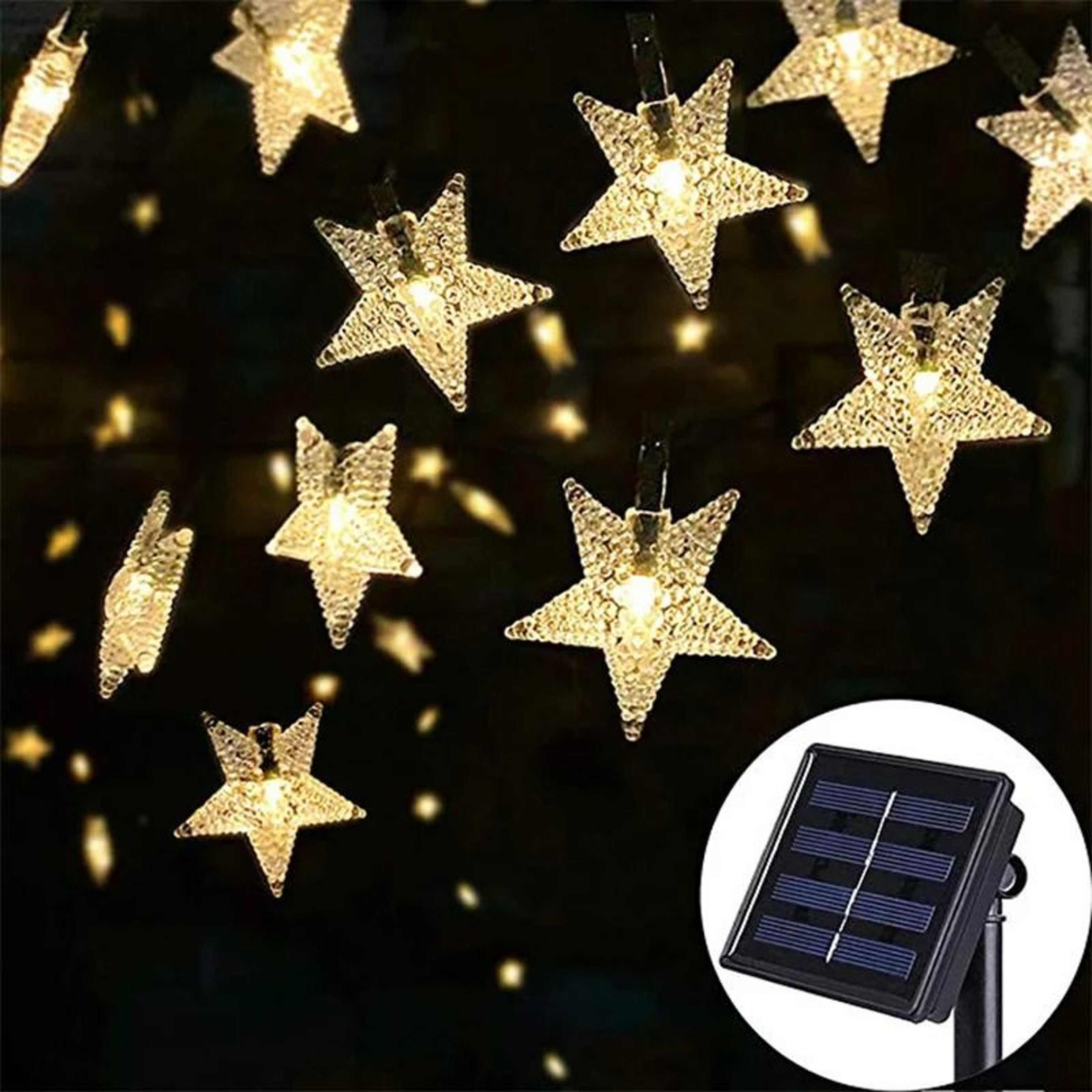 Solar Star String Lights For Magical Outdoor Garden Wedding Decor Ambiance 7