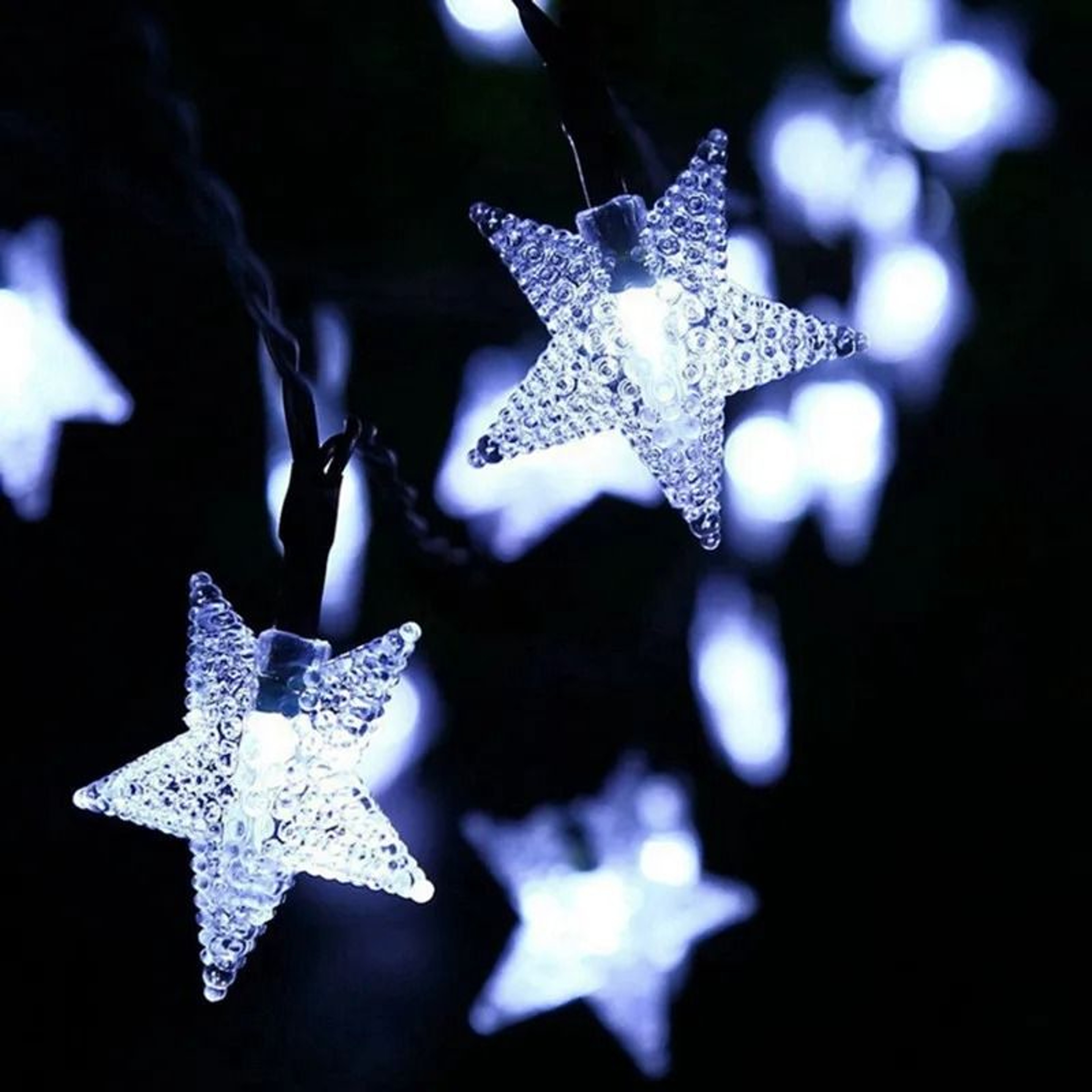 Solar Star String Lights For Magical Outdoor Garden Wedding Decor Ambiance 8