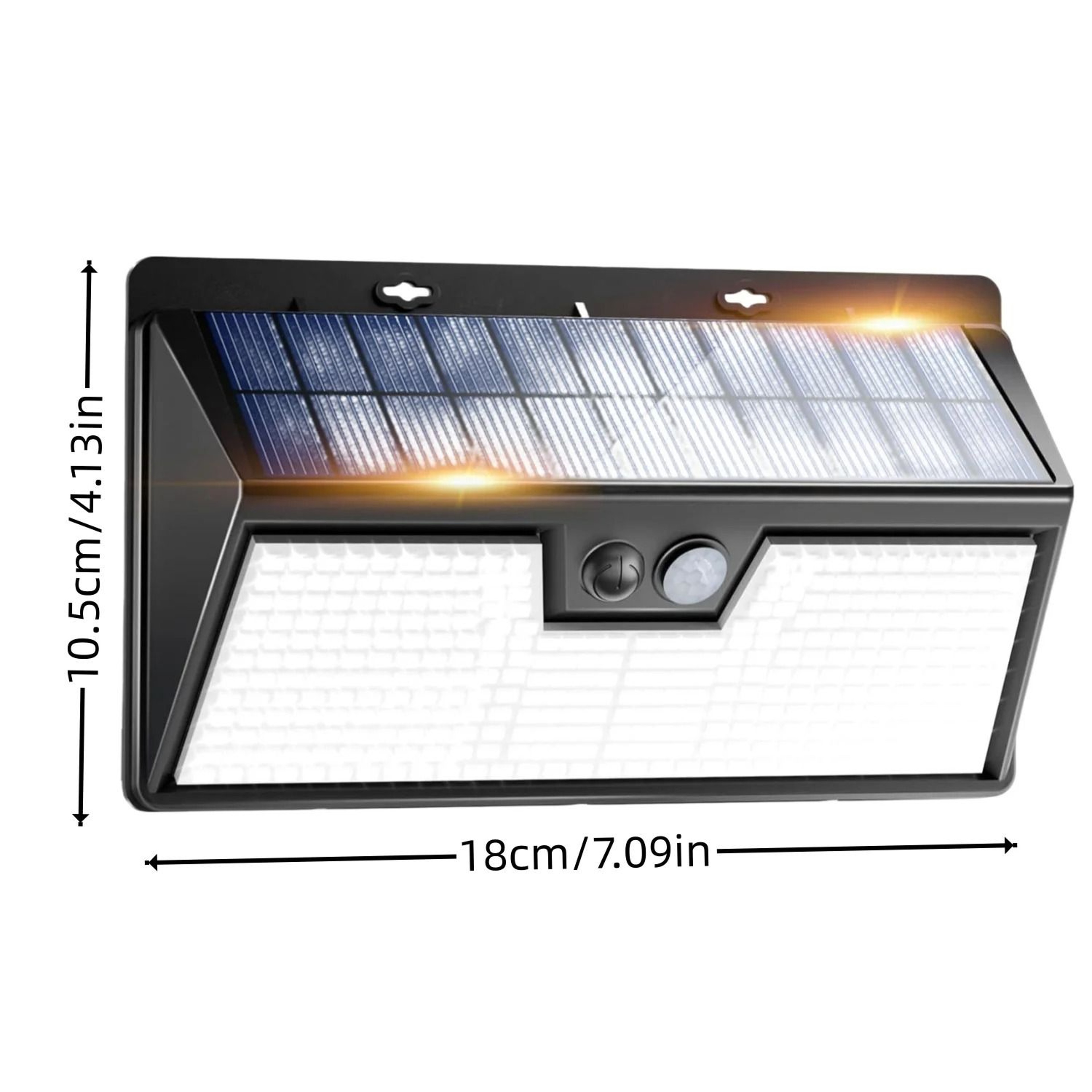Solar Motion Sensor Wall Lights For Bright Outdoor Security And Safety 3