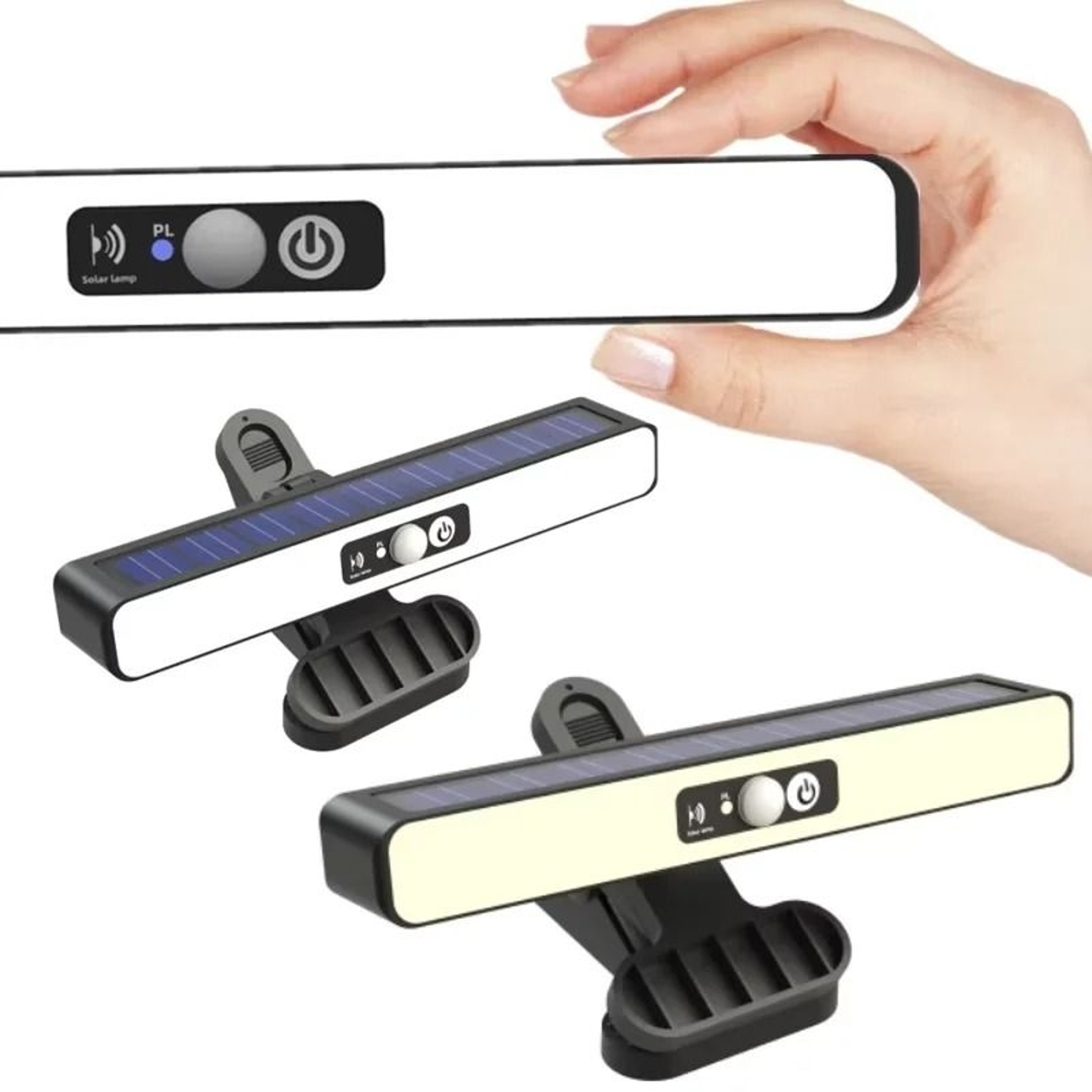 Solar Clip Motion Sensor Light For Portable Outdoor Fence Security Lighting 0