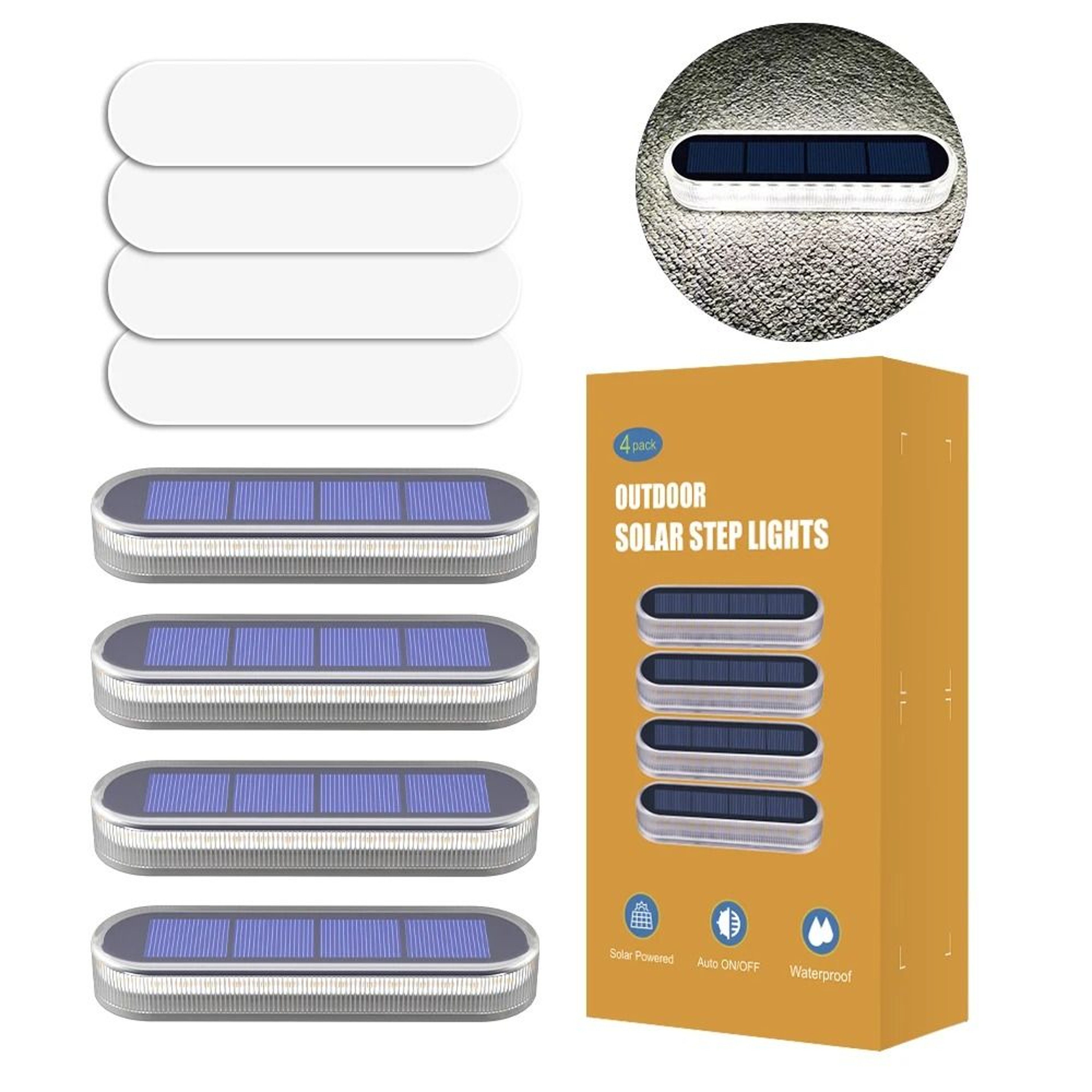 Solar Deck Lights For Waterproof Automatic Steps Docks Driveways Patios Fences 2