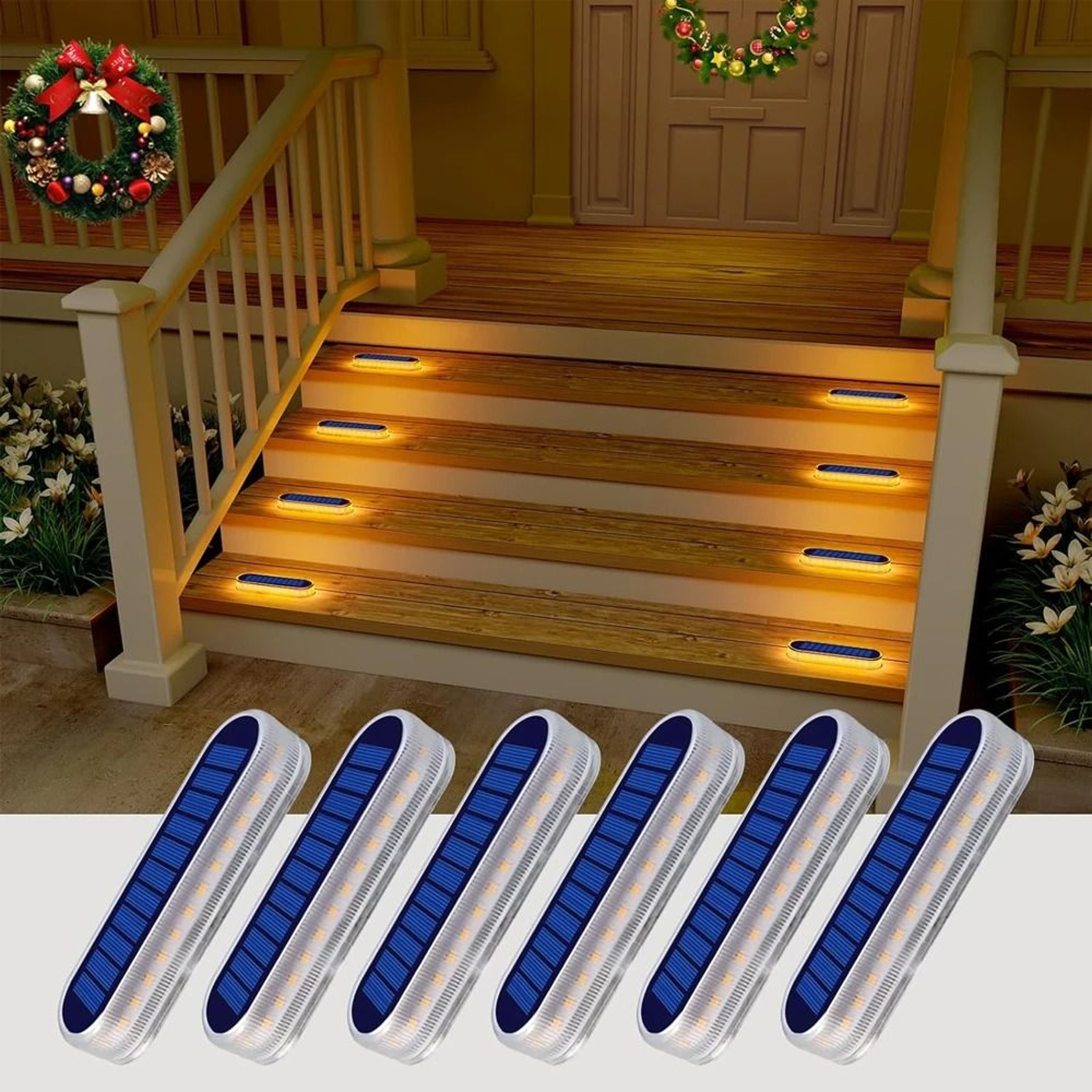Solar Deck Lights For Waterproof Automatic Steps Docks Driveways Patios Fences 0