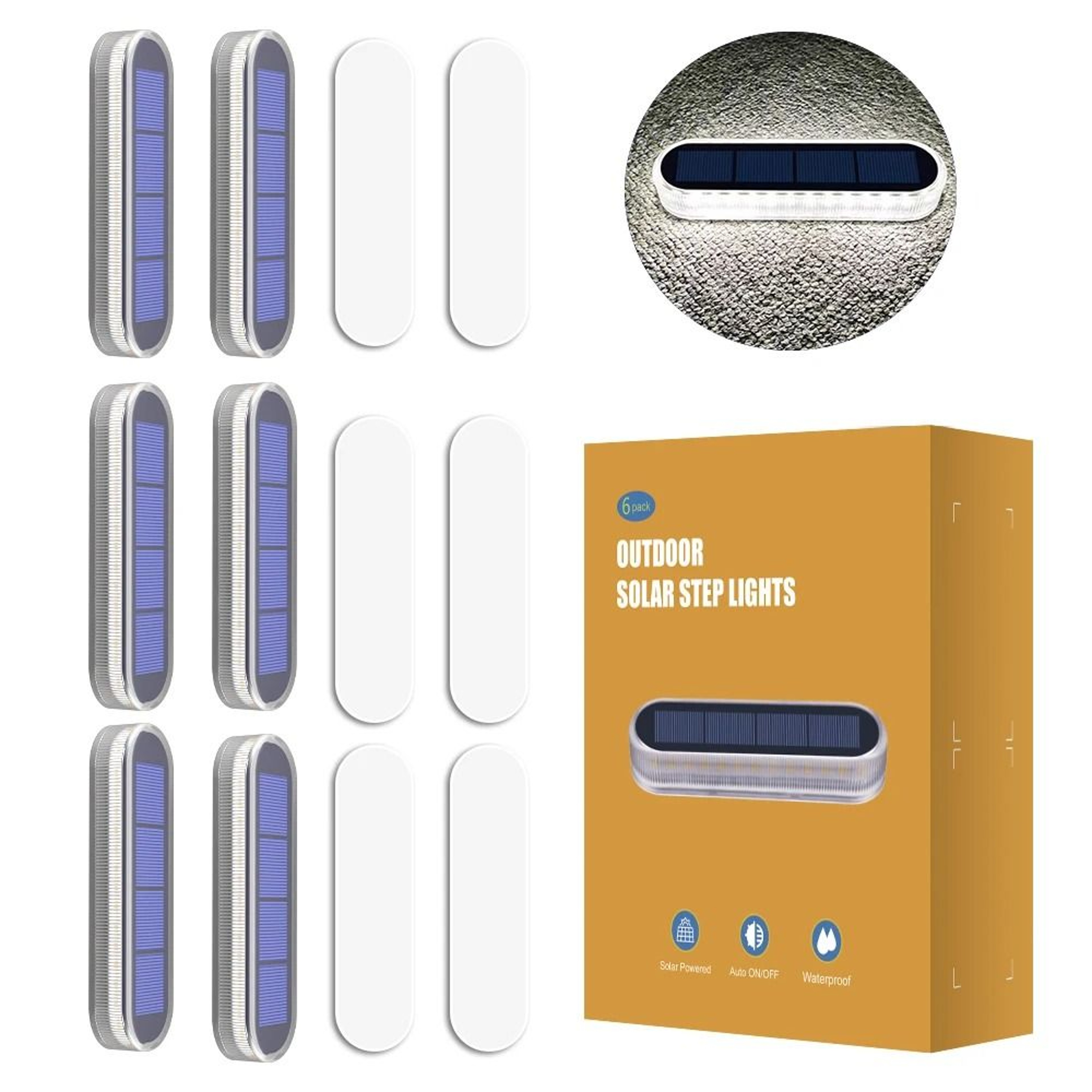 Solar Deck Lights For Waterproof Automatic Steps Docks Driveways Patios Fences 5