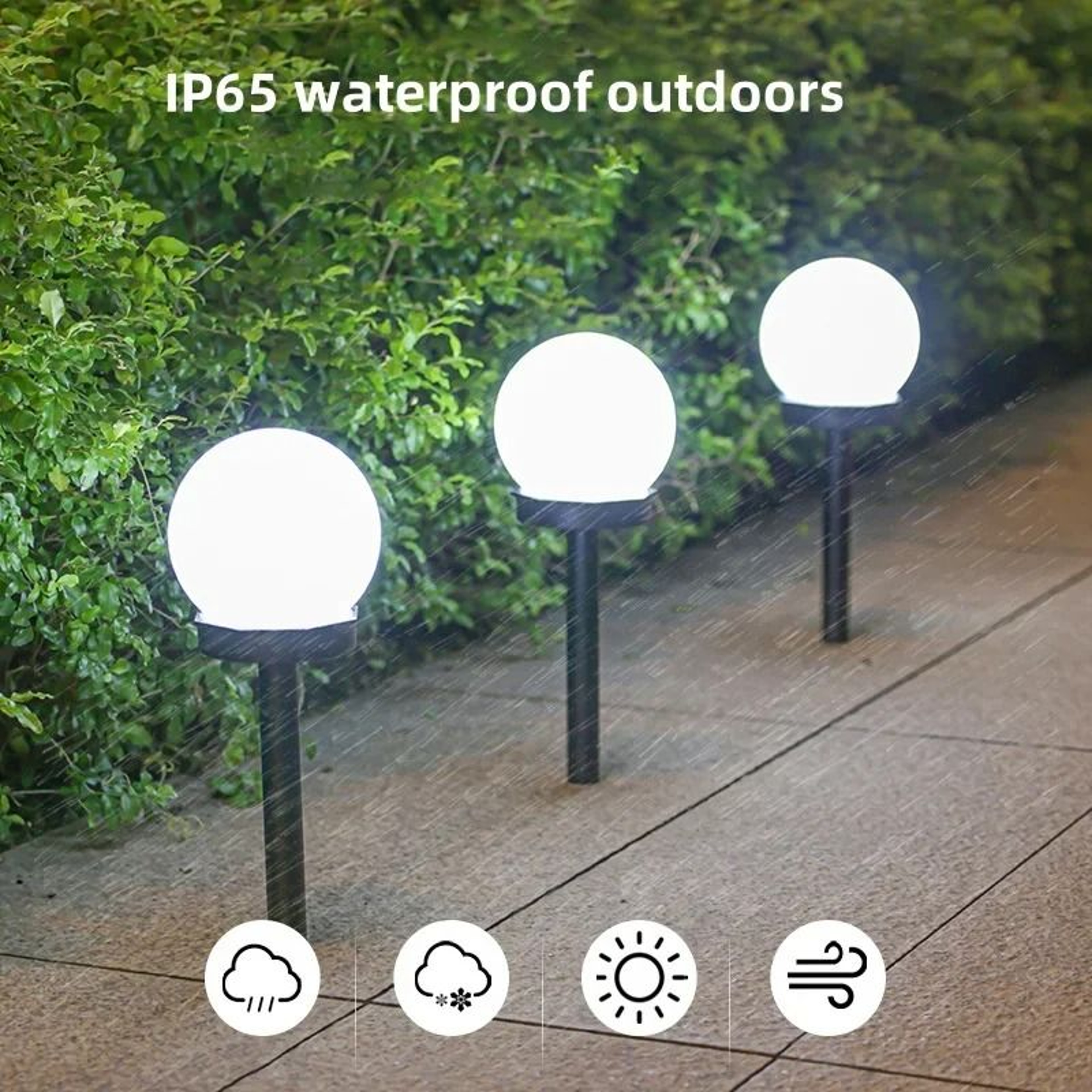 Solar Globe Garden Light For Elegant Yard Pathway Lawn Decoration Lighting 3