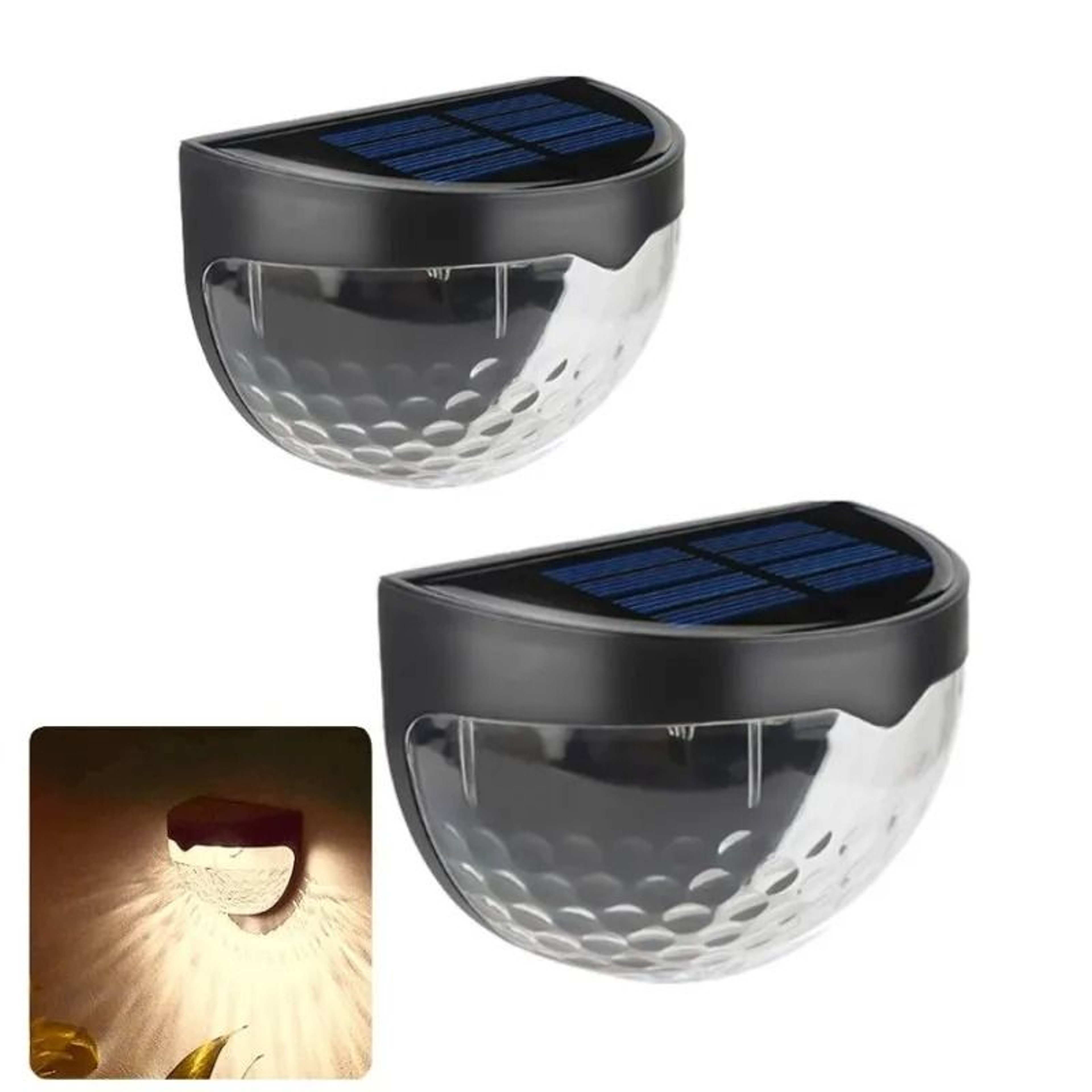 Solar Fence Wall Lights For Elegant Garden Path And Terrace Ambience 1