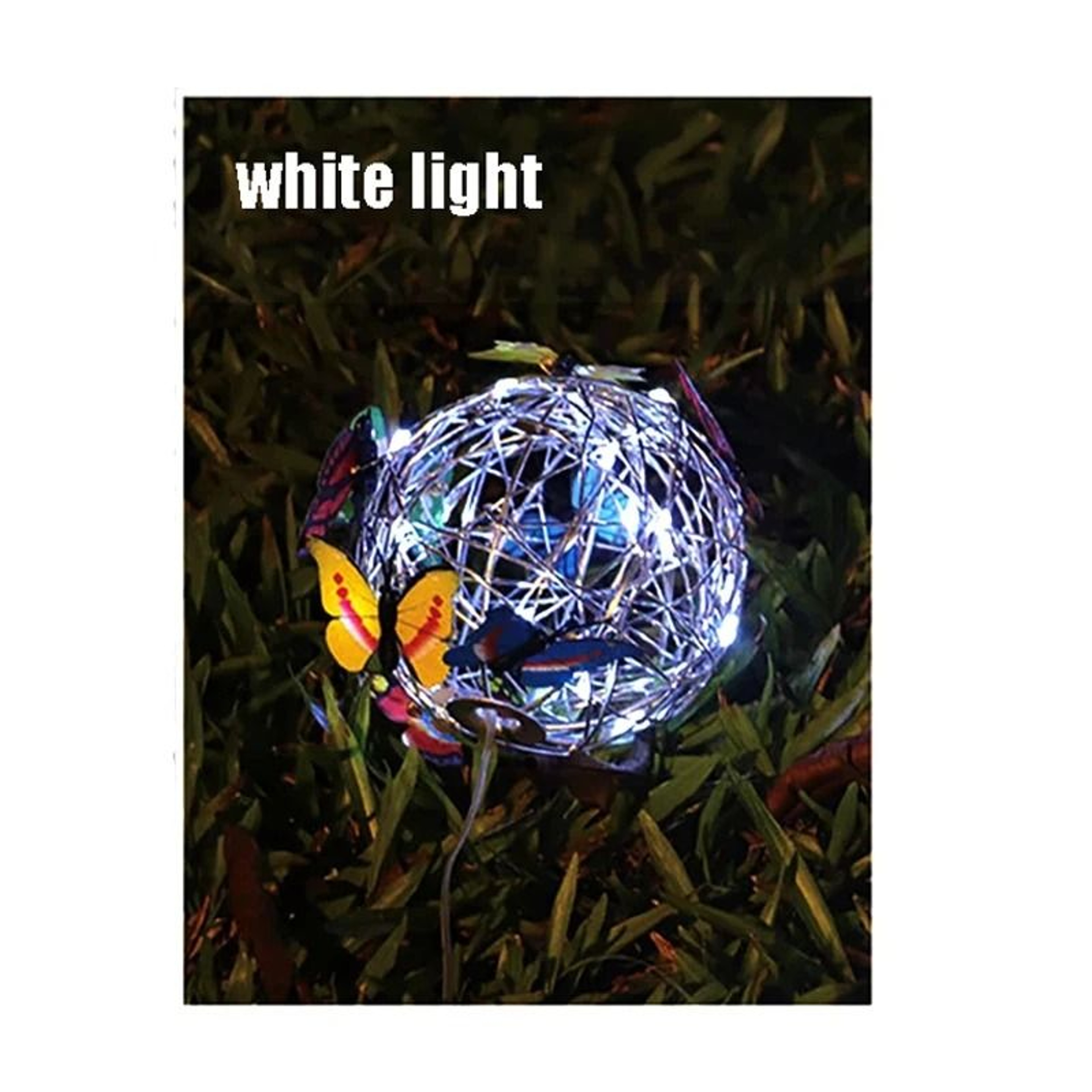 Colorful Solar Butterfly Wind Chime Light For Garden Yard Hanging Decor 2