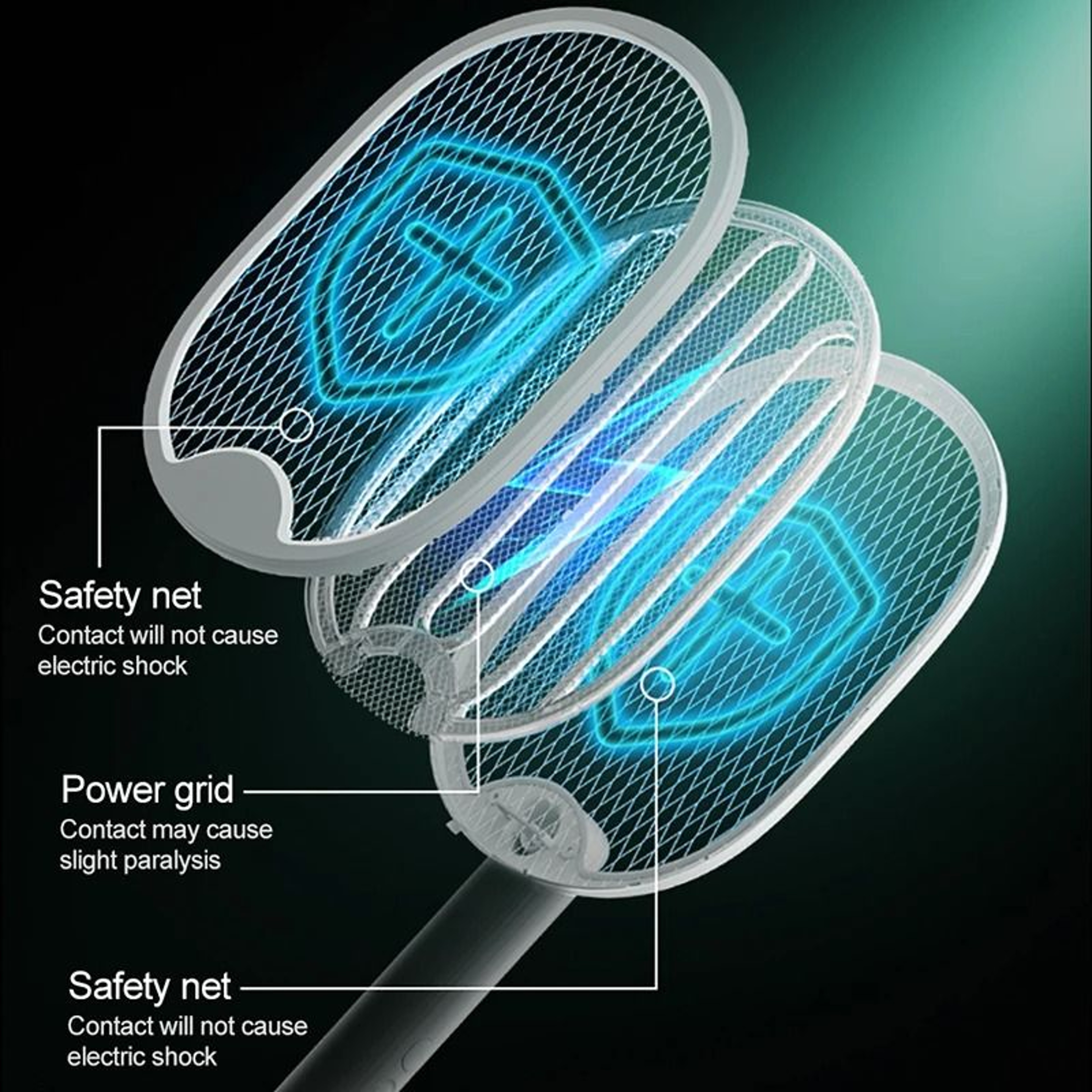 Rechargeable Foldable Mosquito Swatter With UV Trap For Easy Pest Control 5