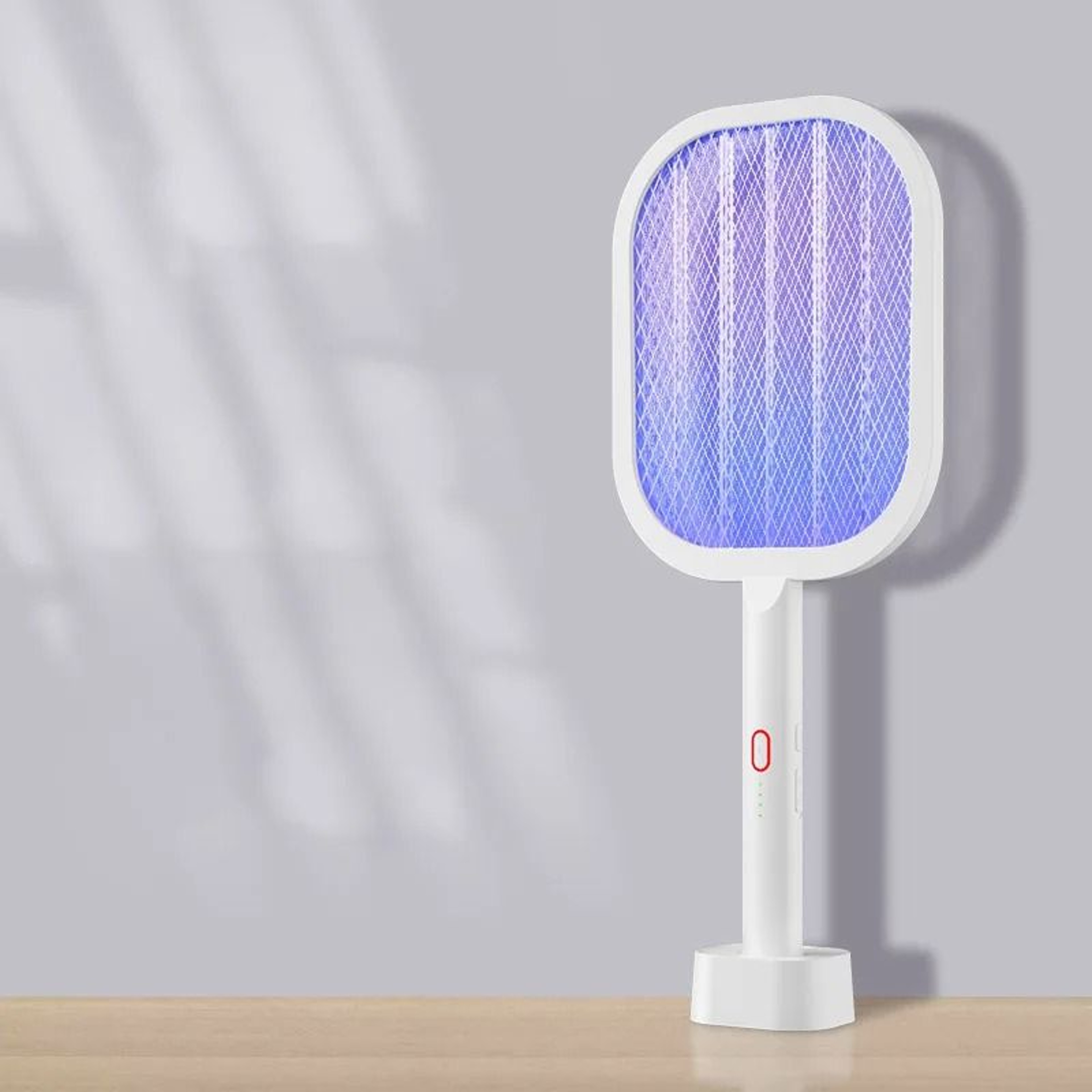 Rechargeable Two In One Mosquito Swatter With Automatic UV Trap Light 3