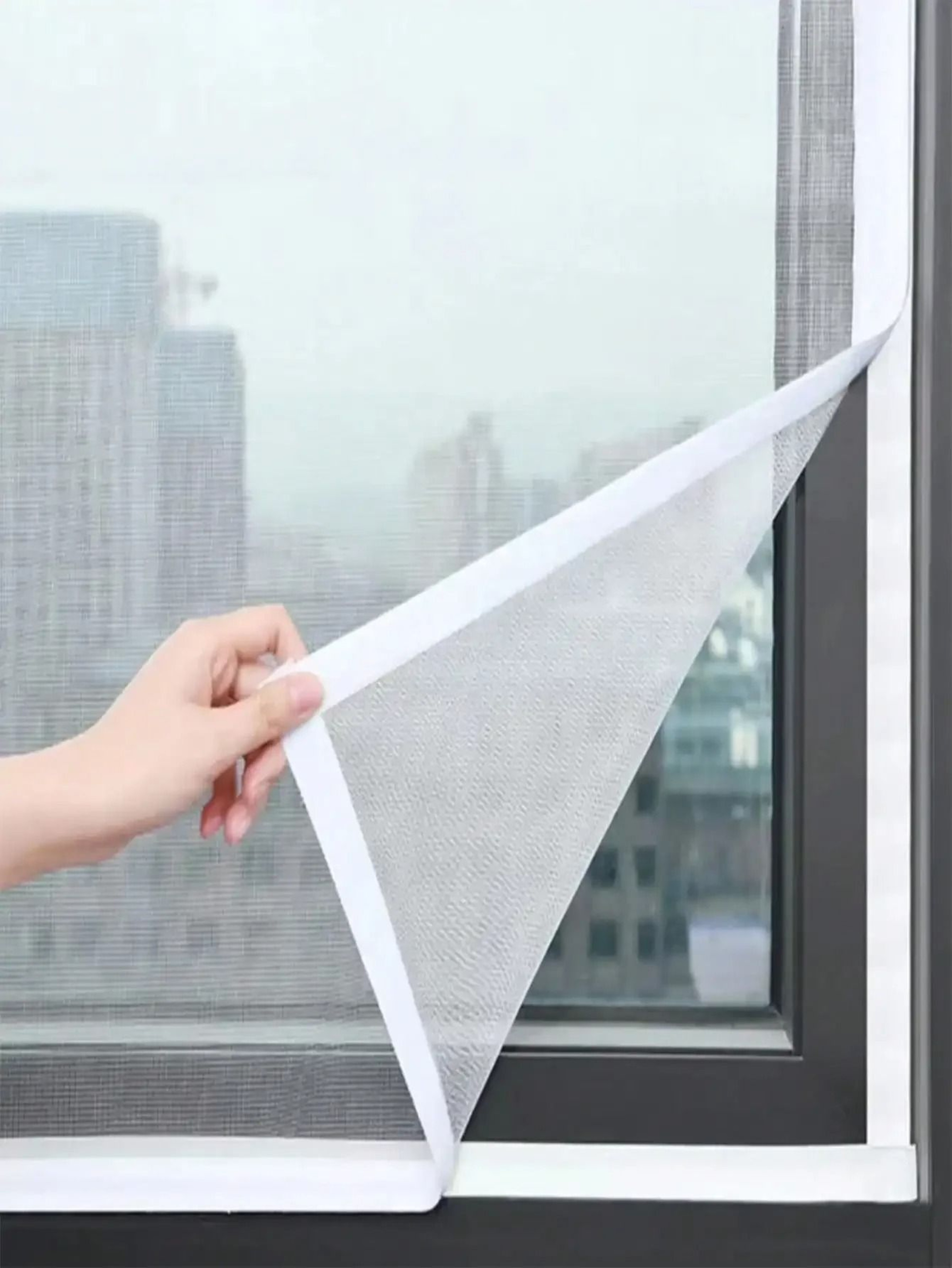 Self Adhesive Mosquito Window Screen For Easy No Drill Insect Protection 6