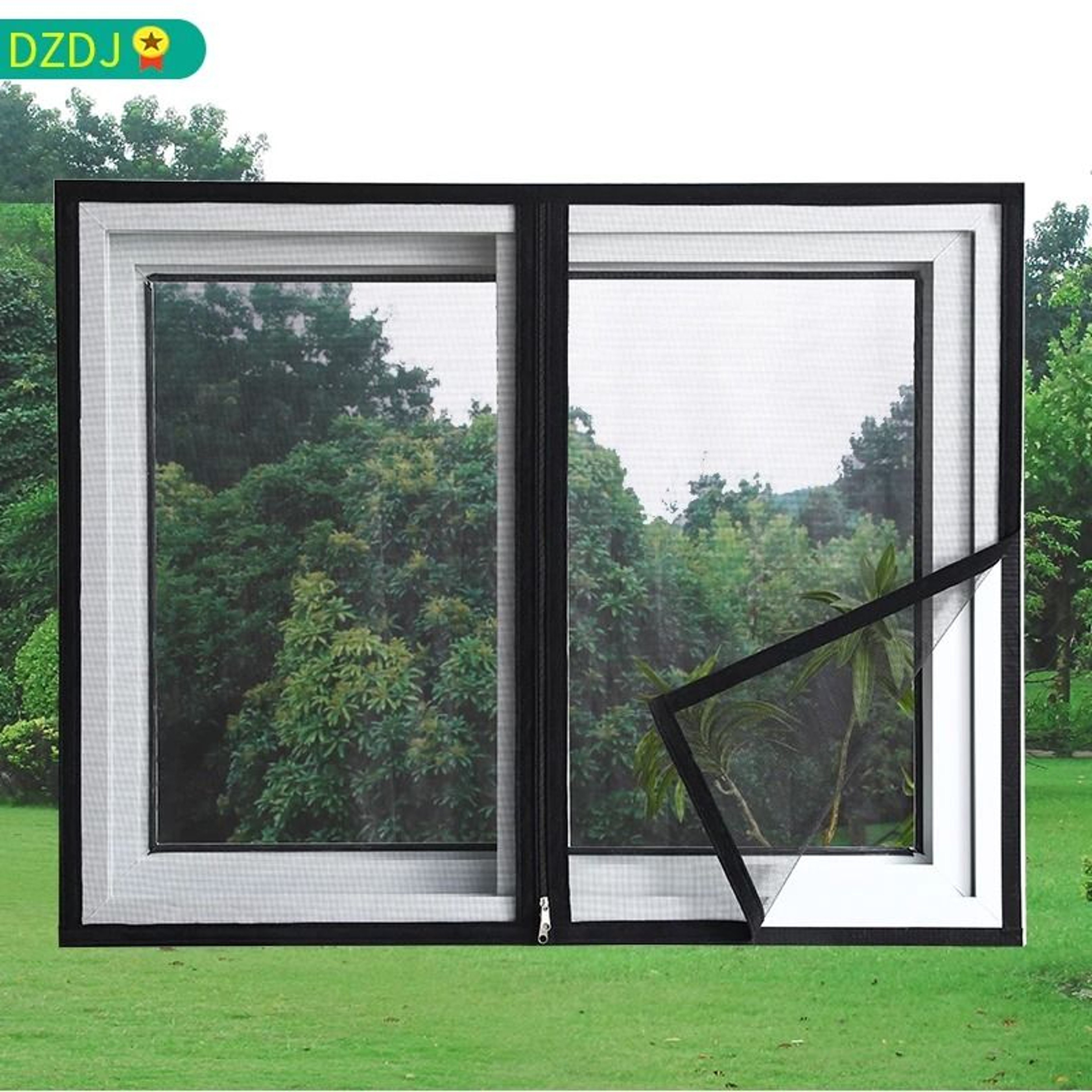 Custom Size Zipper Mosquito Window Screen Mesh For Easy Bug Protection 0