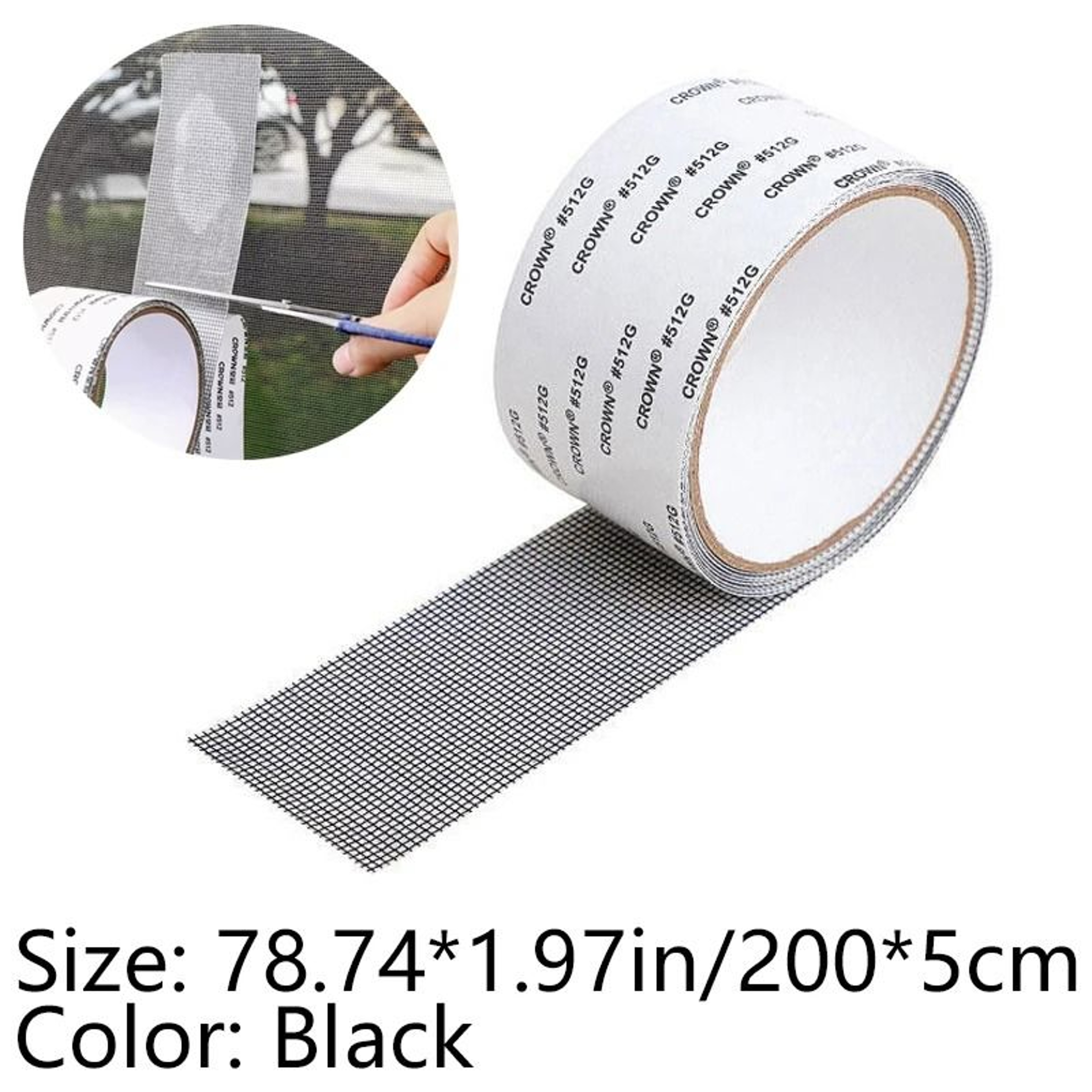 Self Adhesive Mosquito Window Screen Cut To Fit Insect Mesh Net 7
