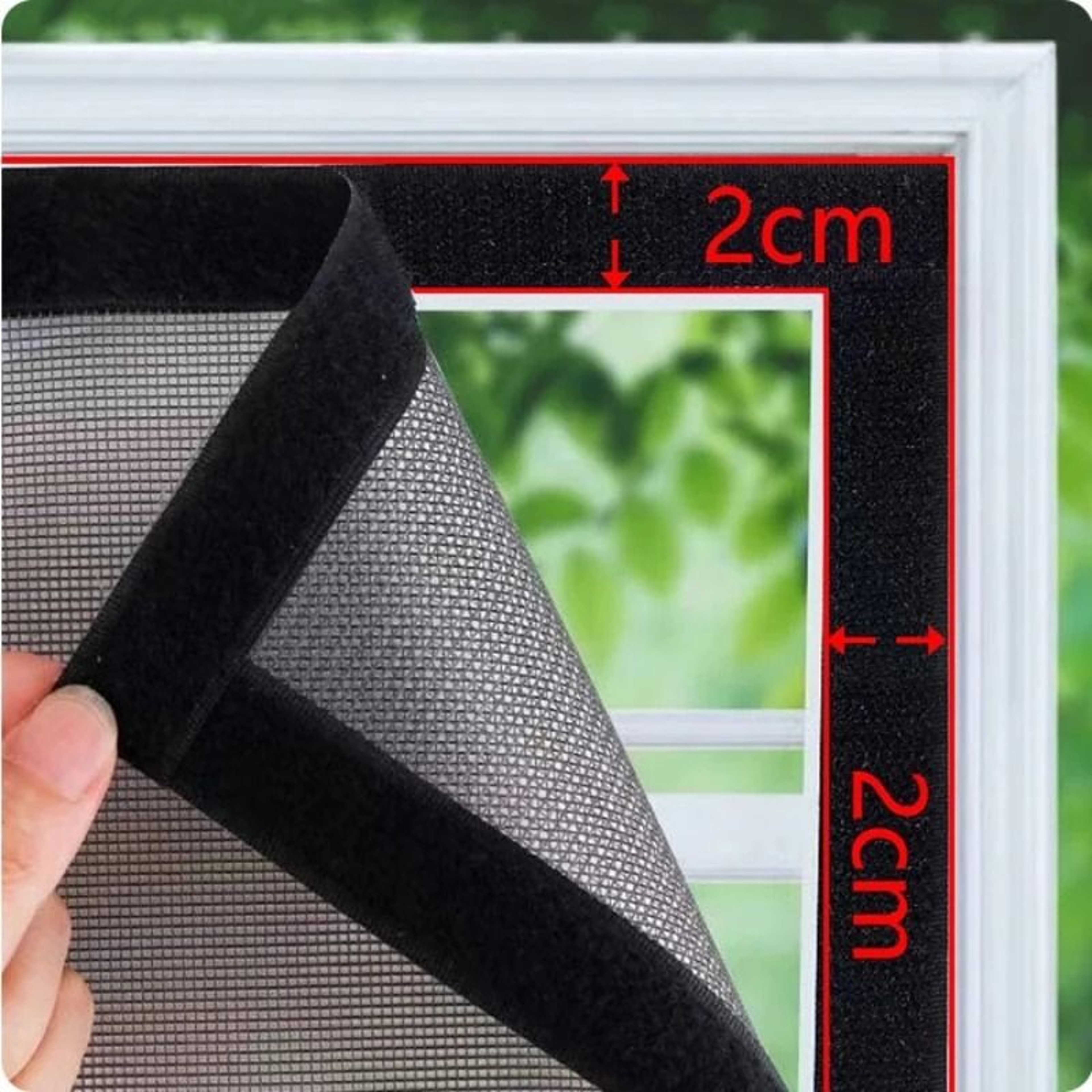 Self Adhesive Black Mosquito Window Screen Mesh For Easy Summer Protection 6