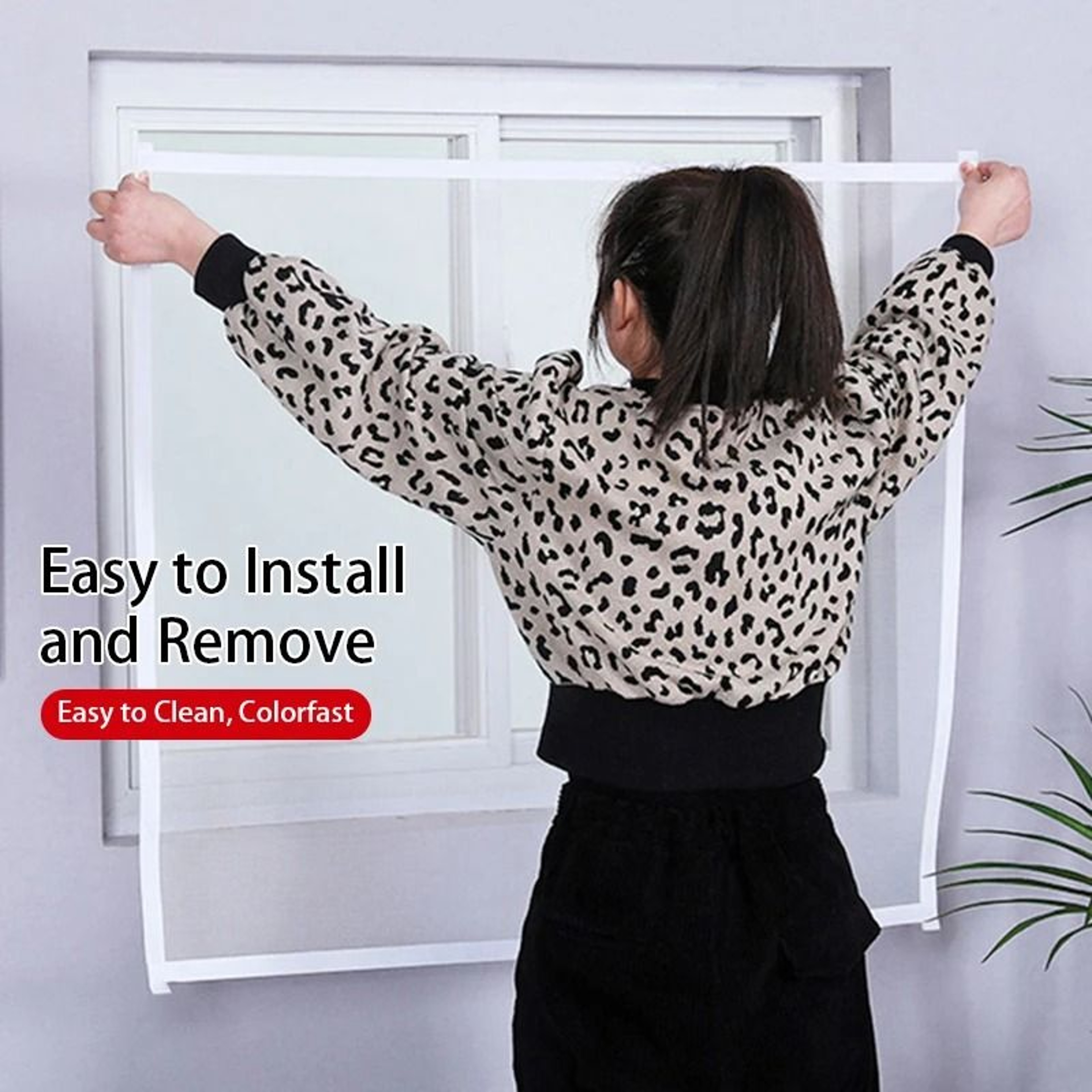 Custom No Drill Mosquito Window Screen Keeps Bugs Out While Ventilating 2