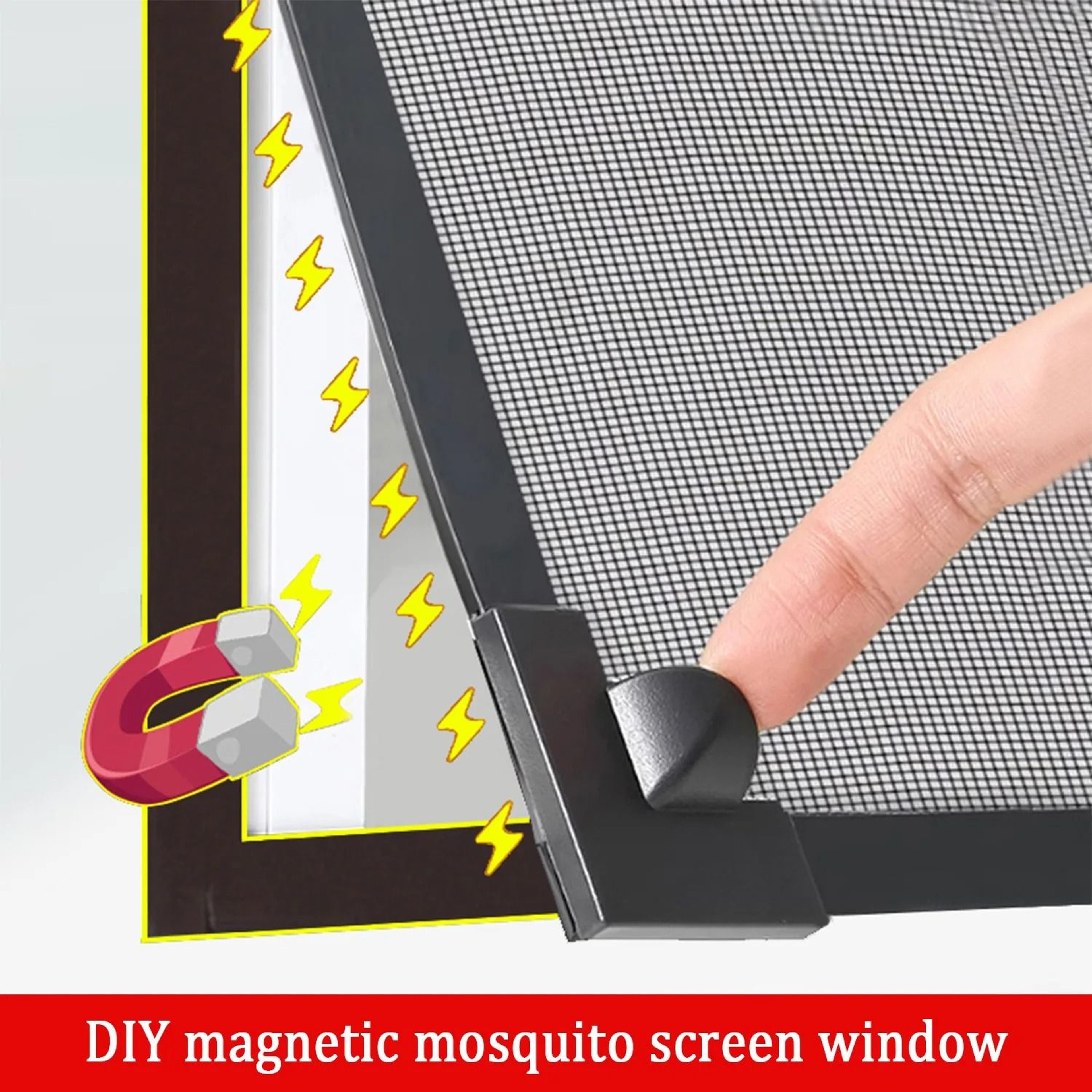 Magnetic Mosquito Window Screen Keeps Bugs Out With Easy Fresh Air 0