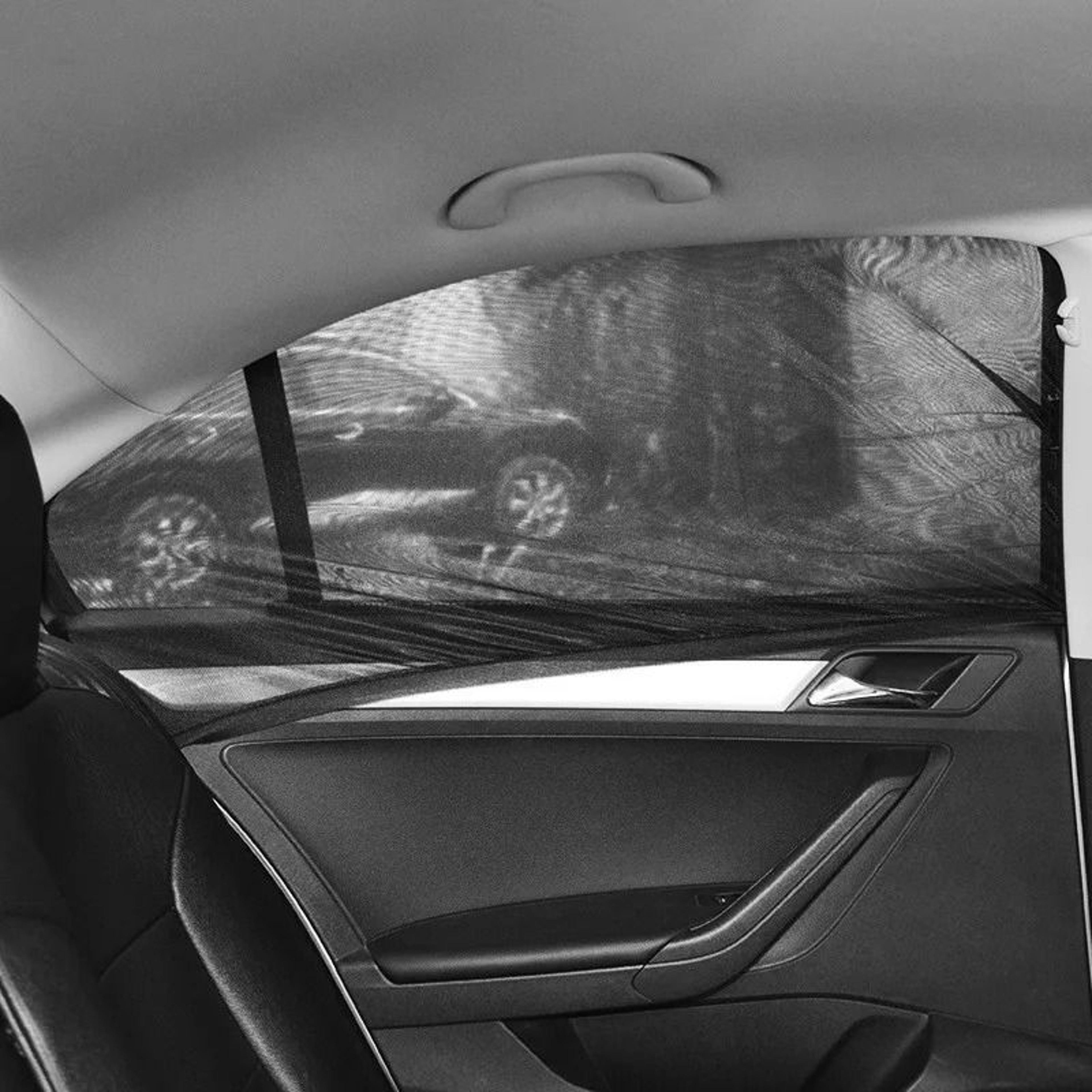 Universal Car Window Mosquito Sunshade Mesh Keeps Passengers Cooler Bugs Away 5