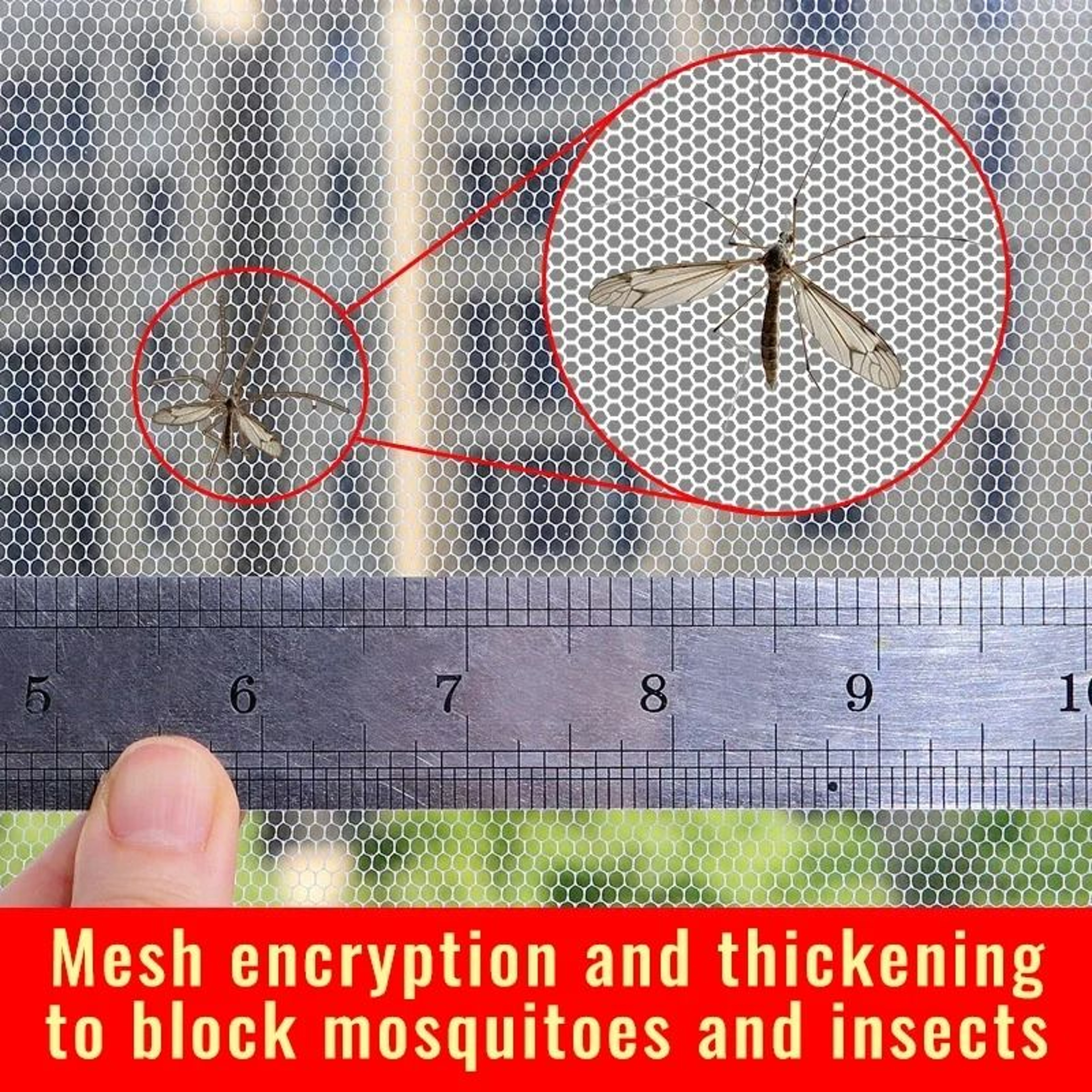DIY Self Adhesive Mosquito Window Screen Mesh For Easy Insect Protection 6