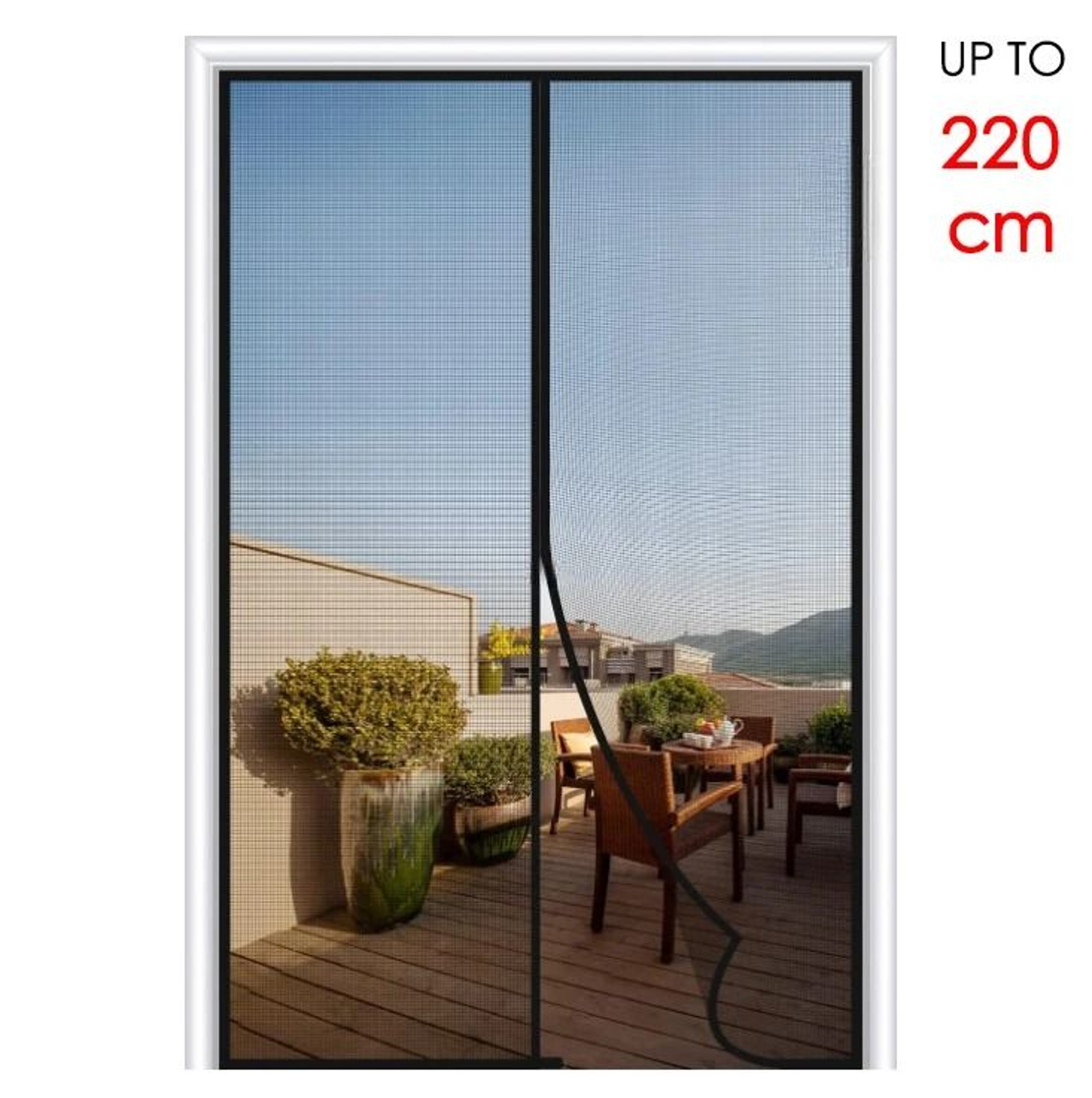 Hands Free Magnetic Screen Door For Automatic Closing Insect Protection Comfort 9