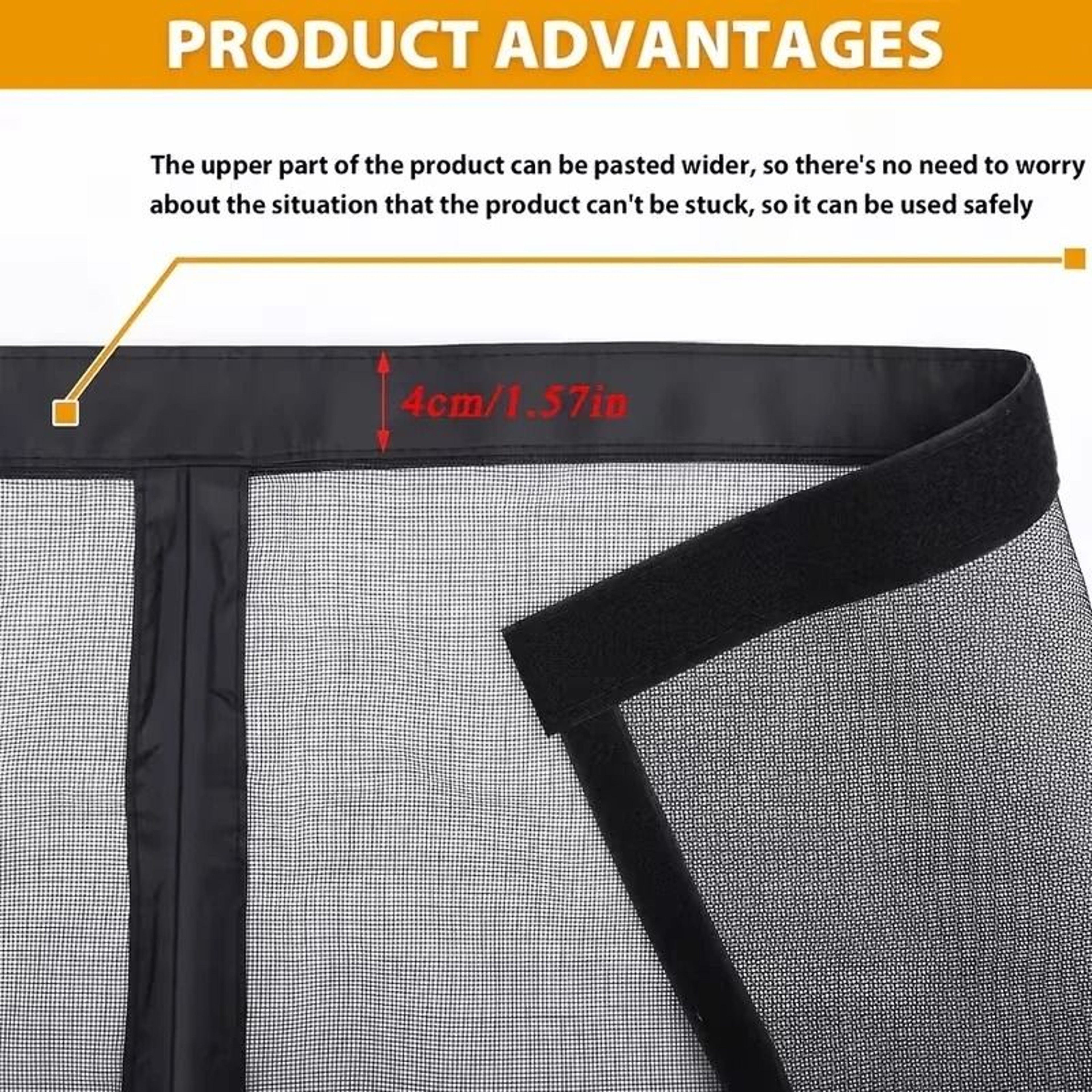 Heavy Duty Magnetic Mosquito Screen Door With Pet Friendly Diamond Mesh 5