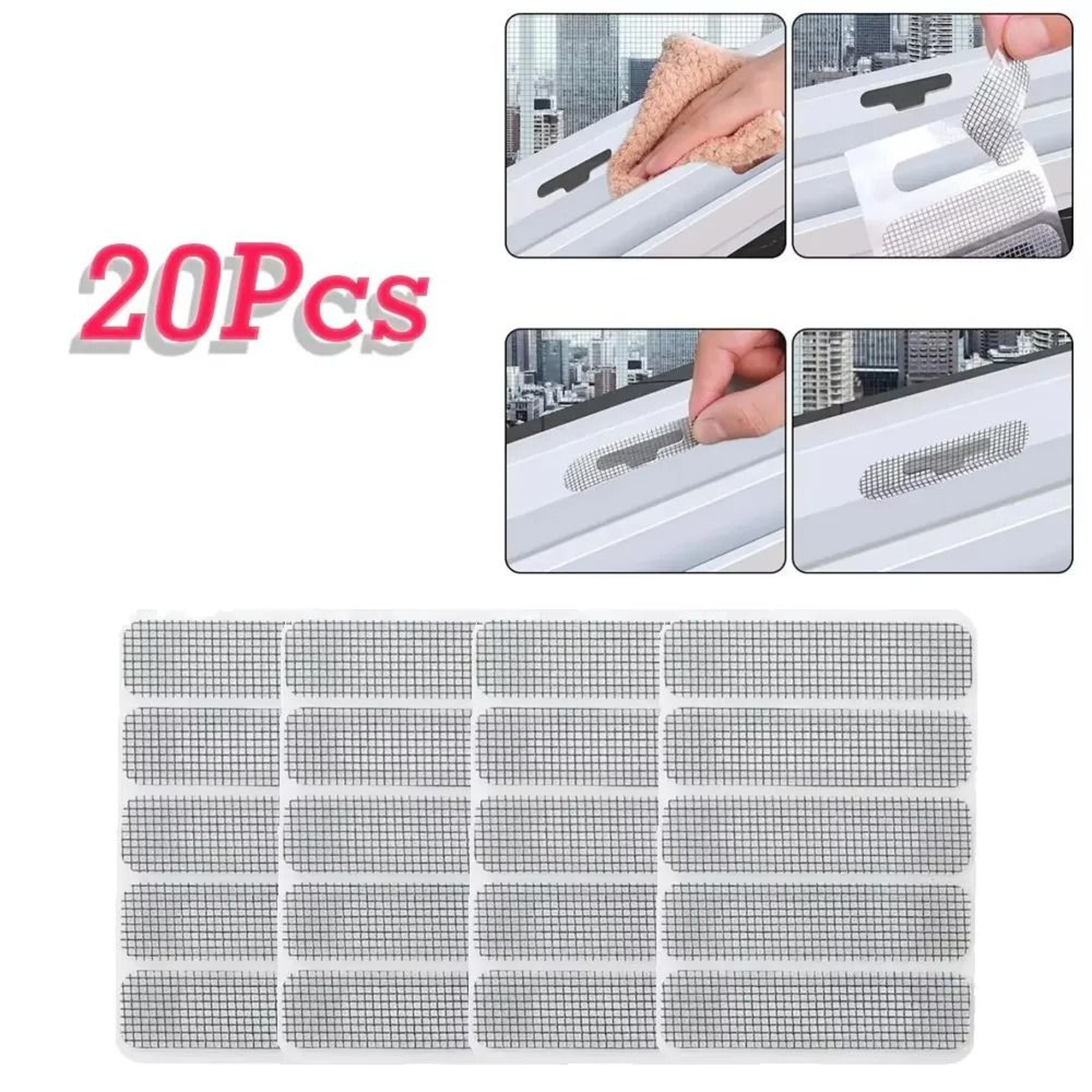 Self Adhesive Window Screen Repair Patches For Quick Mosquito Mesh Fixes 0