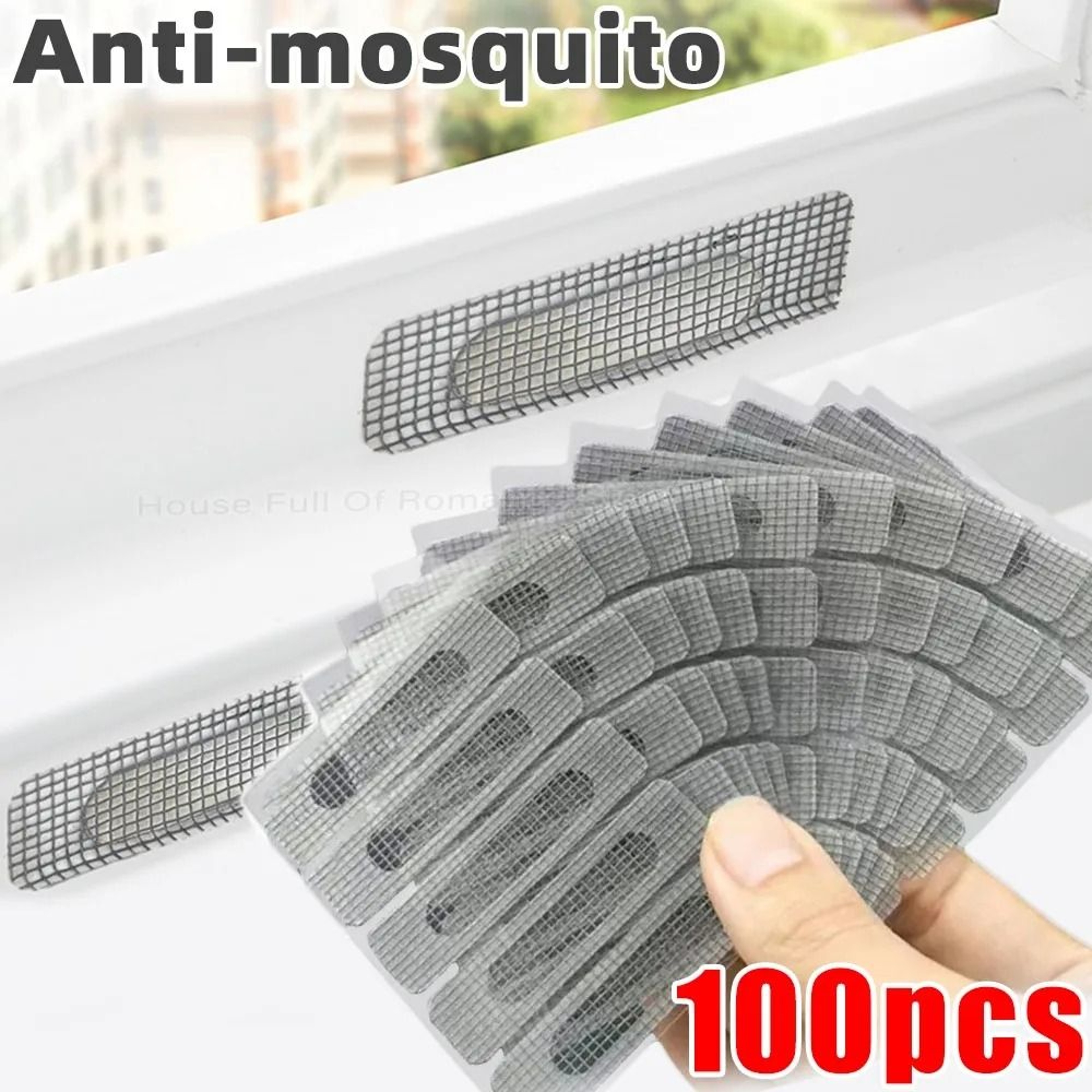 Invisible Self Adhesive Window Screen Repair Patch For Mosquito Insect Protection 7