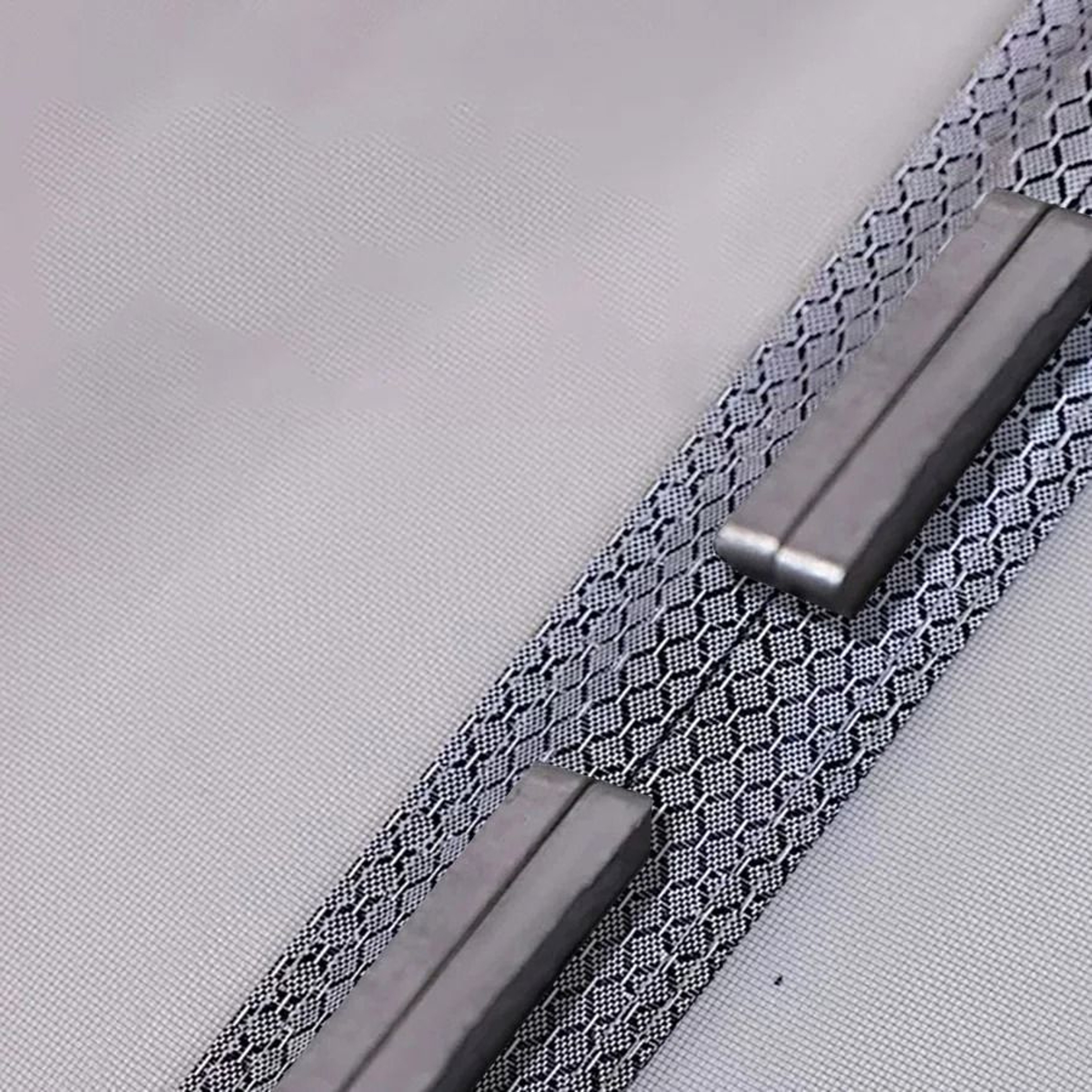 Gray Side Opening Magnetic Mosquito Screen Door For Easy No Drill 3