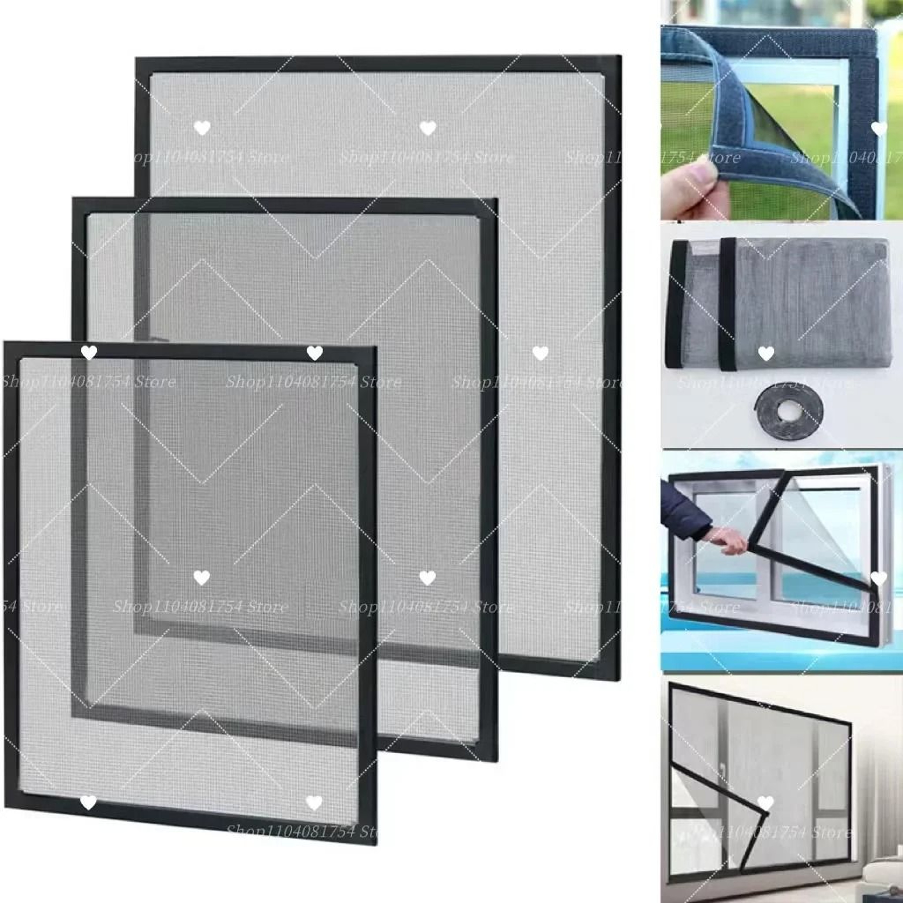 Customizable Self Adhesive Mosquito Window Screen For Breathable Insect Protection Home 6