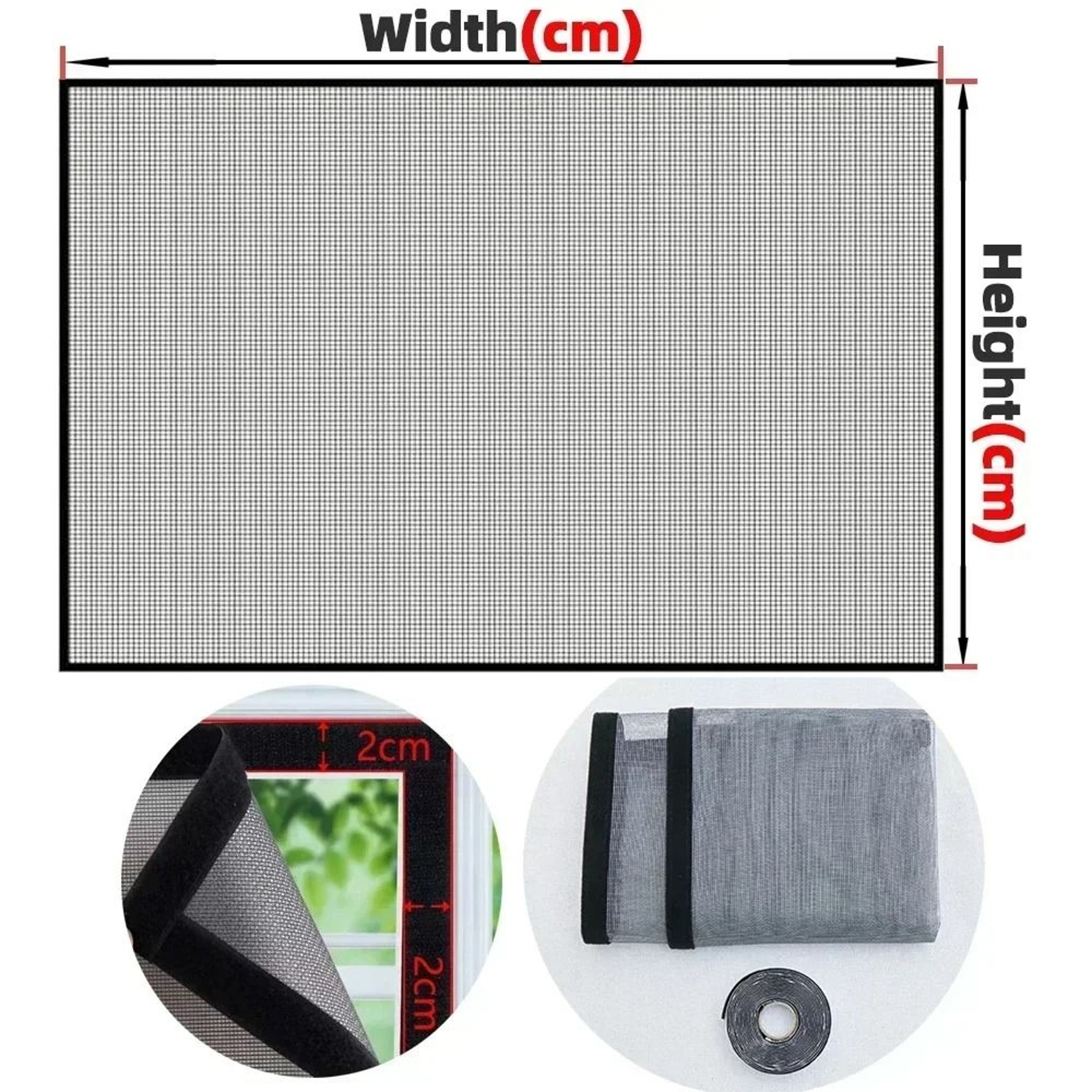 Customizable Self Adhesive Mosquito Window Screen For Breathable Insect Protection Home 2