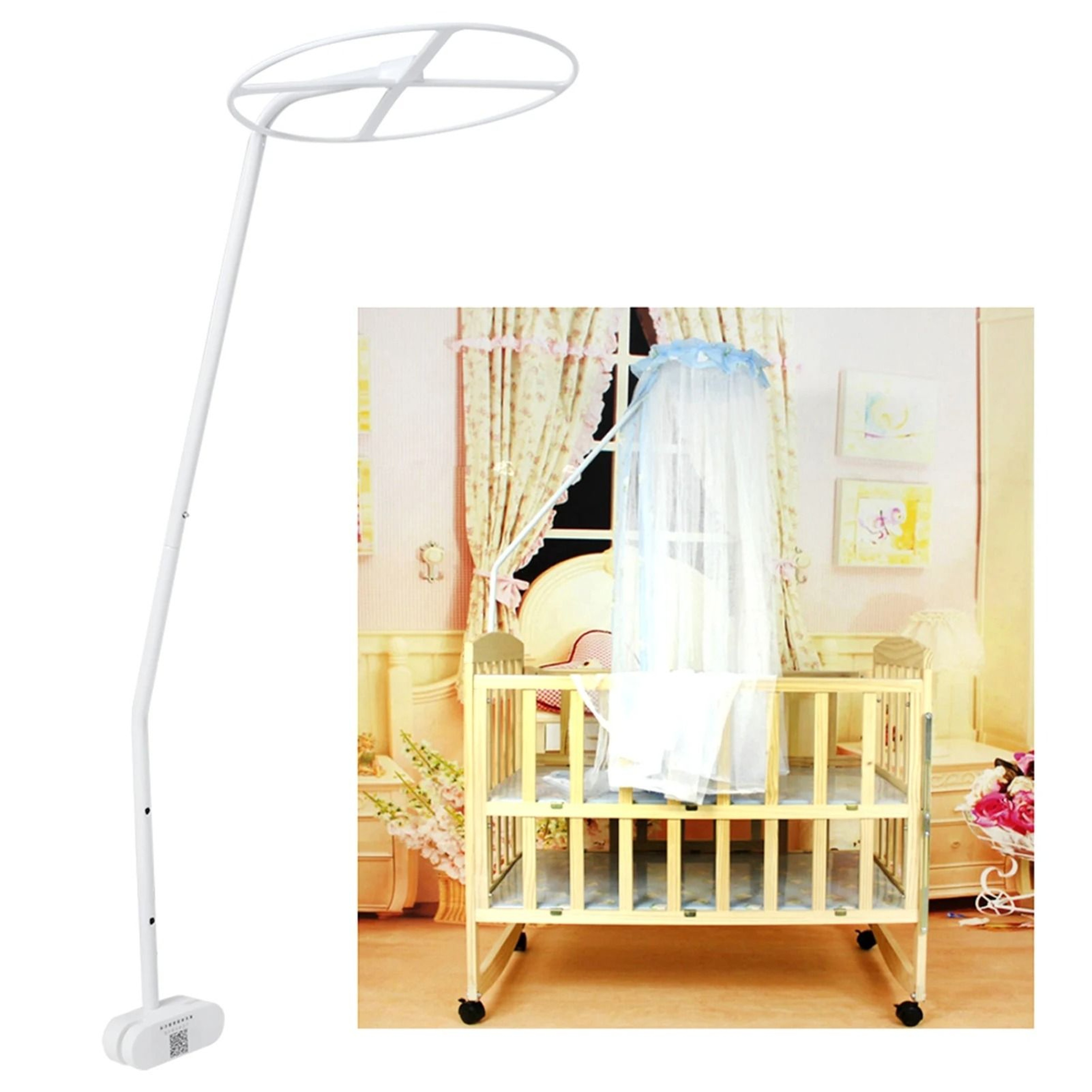 Adjustable Clip On Crib Mosquito Net Stand For Easy Canopy Support 1
