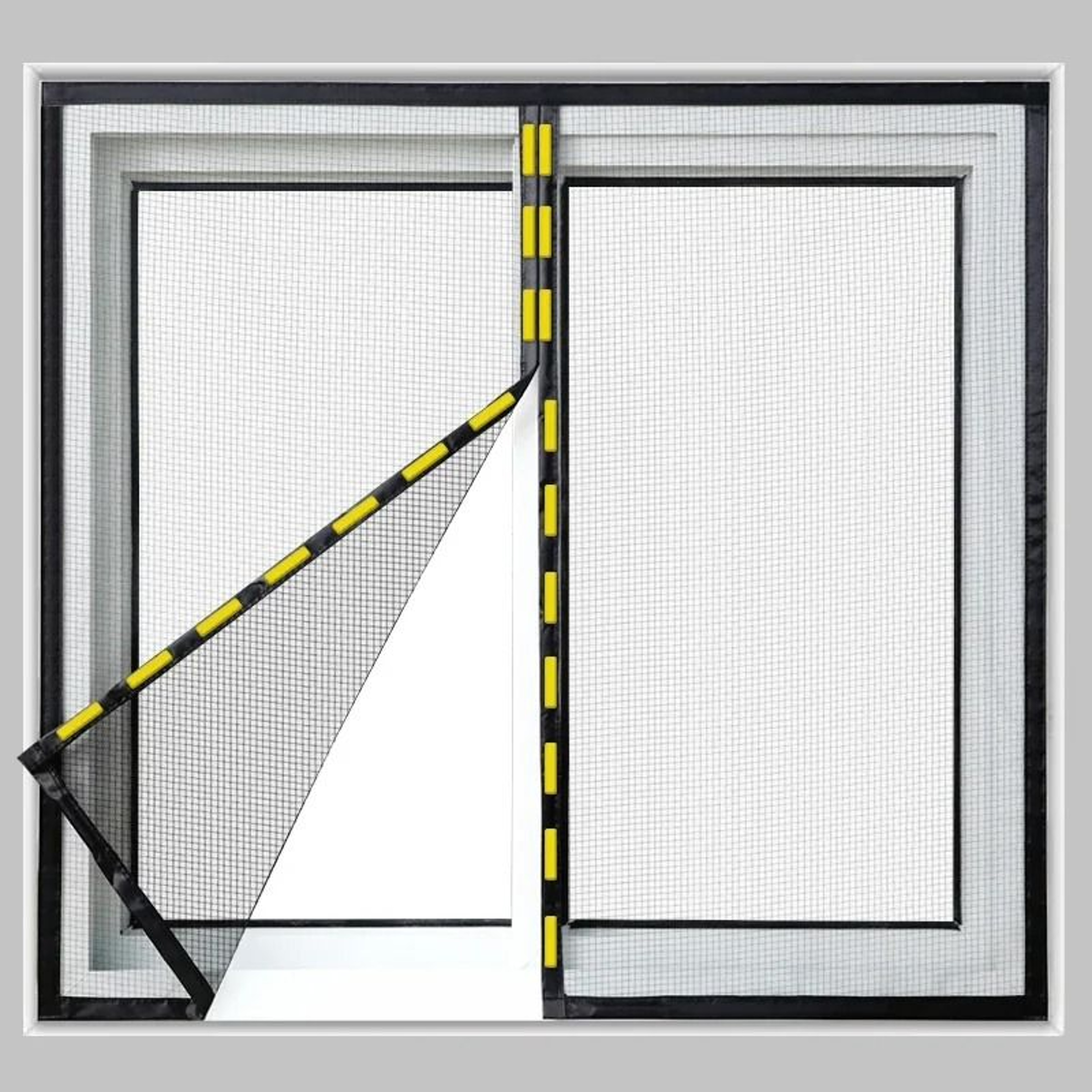 Custom Auto Closing Magnetic Mosquito Screen Curtain For Windows Doors Balconies 6