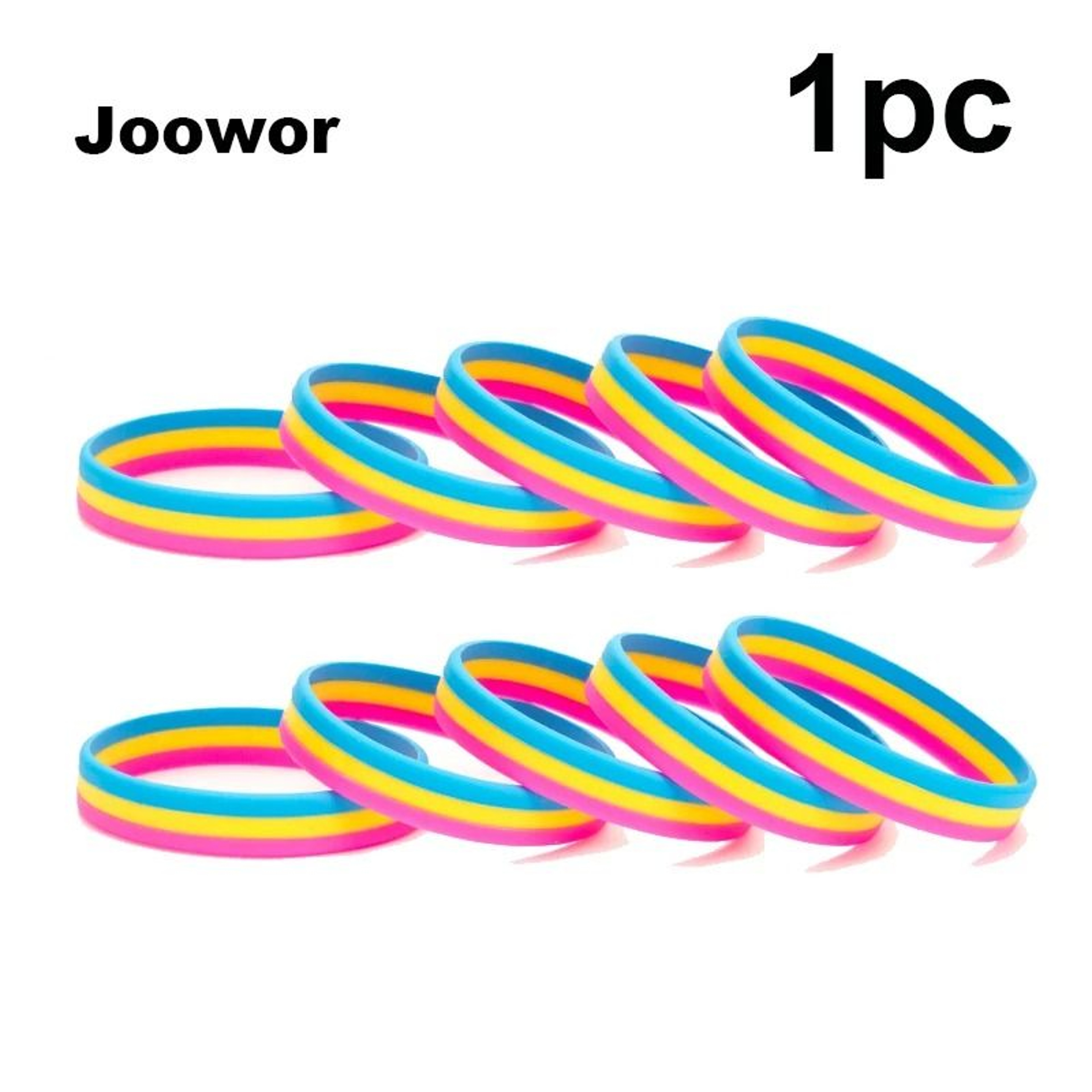 Rainbow Pride Silicone Bracelet Colorful Wristband For Everyday Identity Expression Jewelry 10