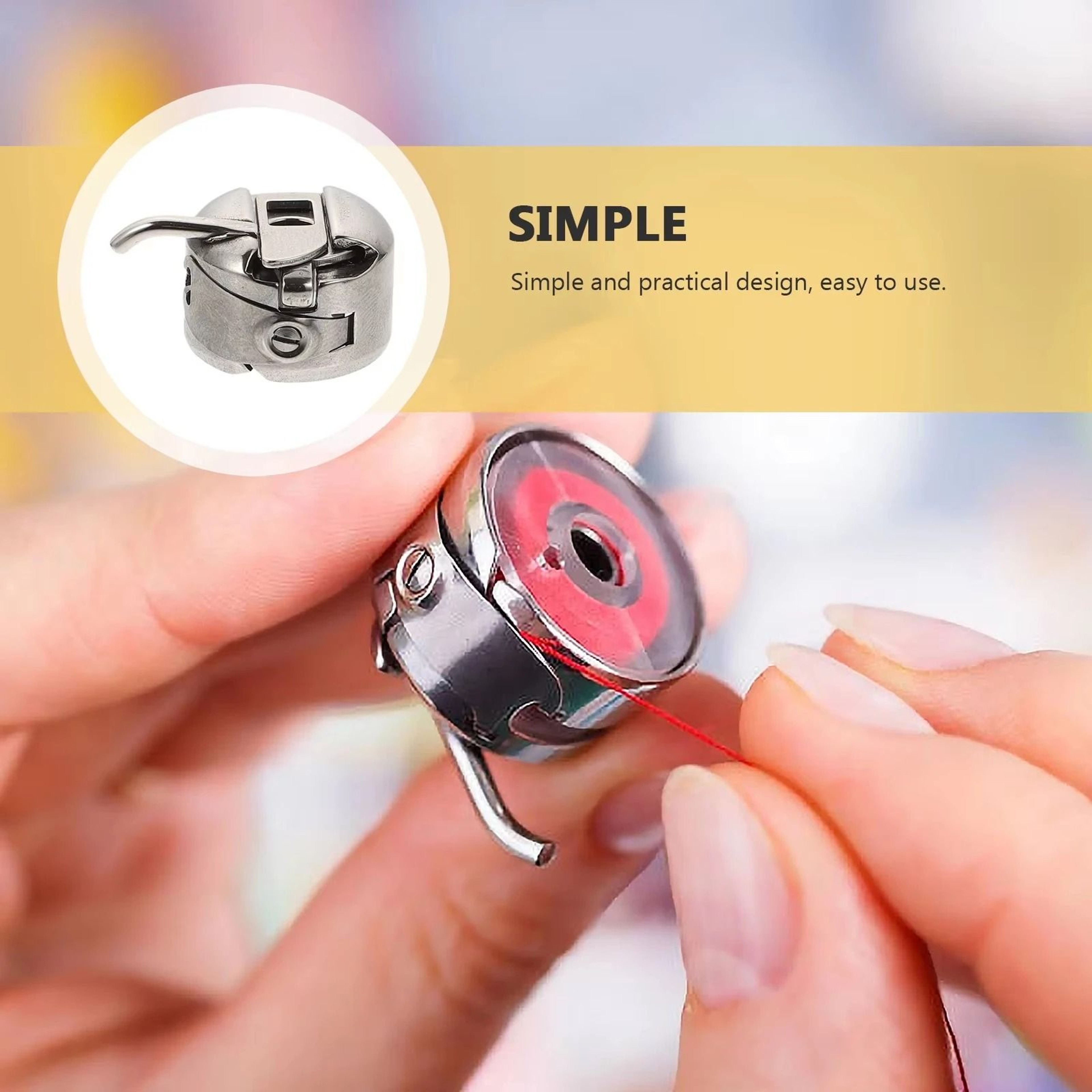 Stainless Steel Bobbin Case Set For Smooth Reliable Sewing Machine Threading 4
