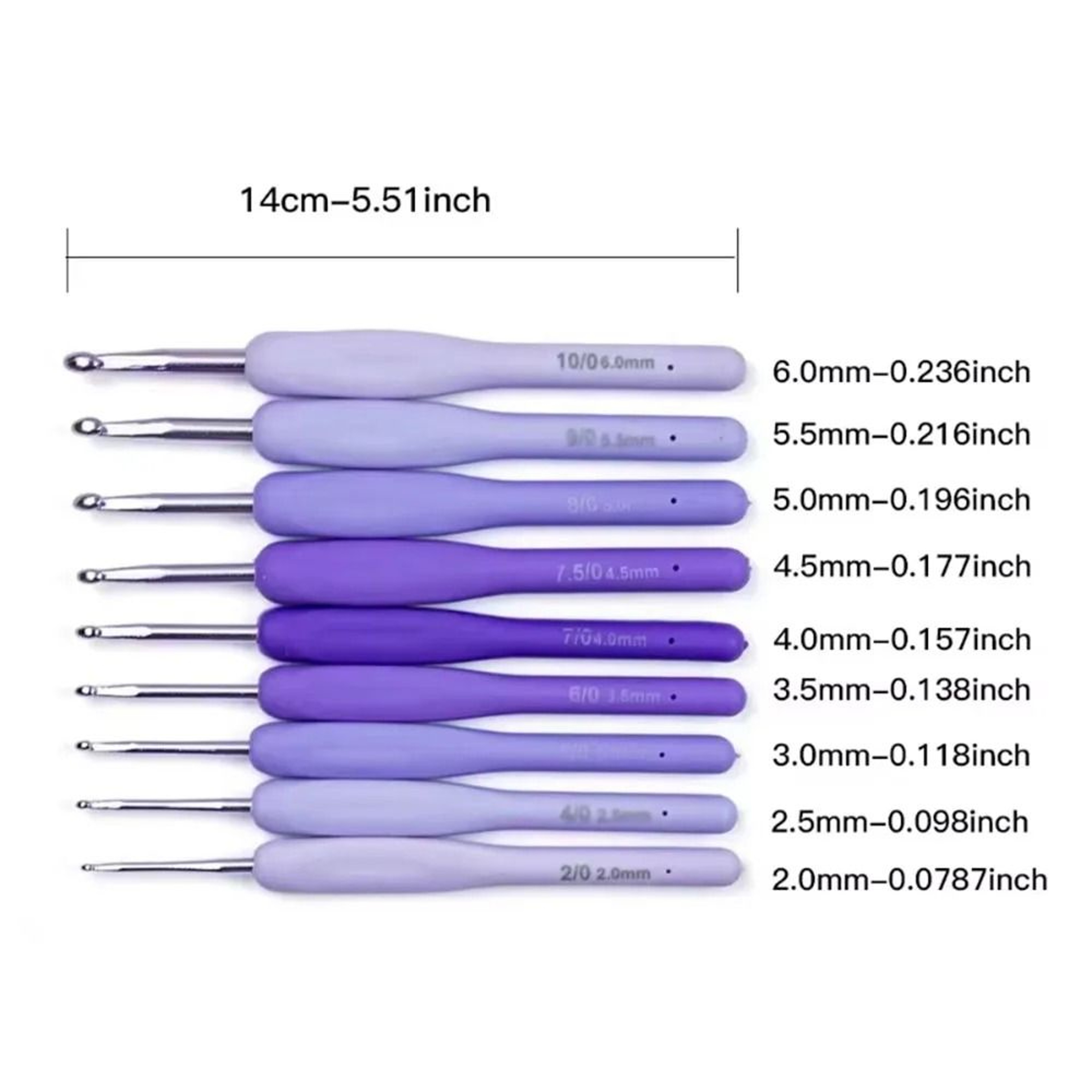Comfort Grip Ergonomic Crochet Hook Set For Smooth Yarn Crafting Projects 2