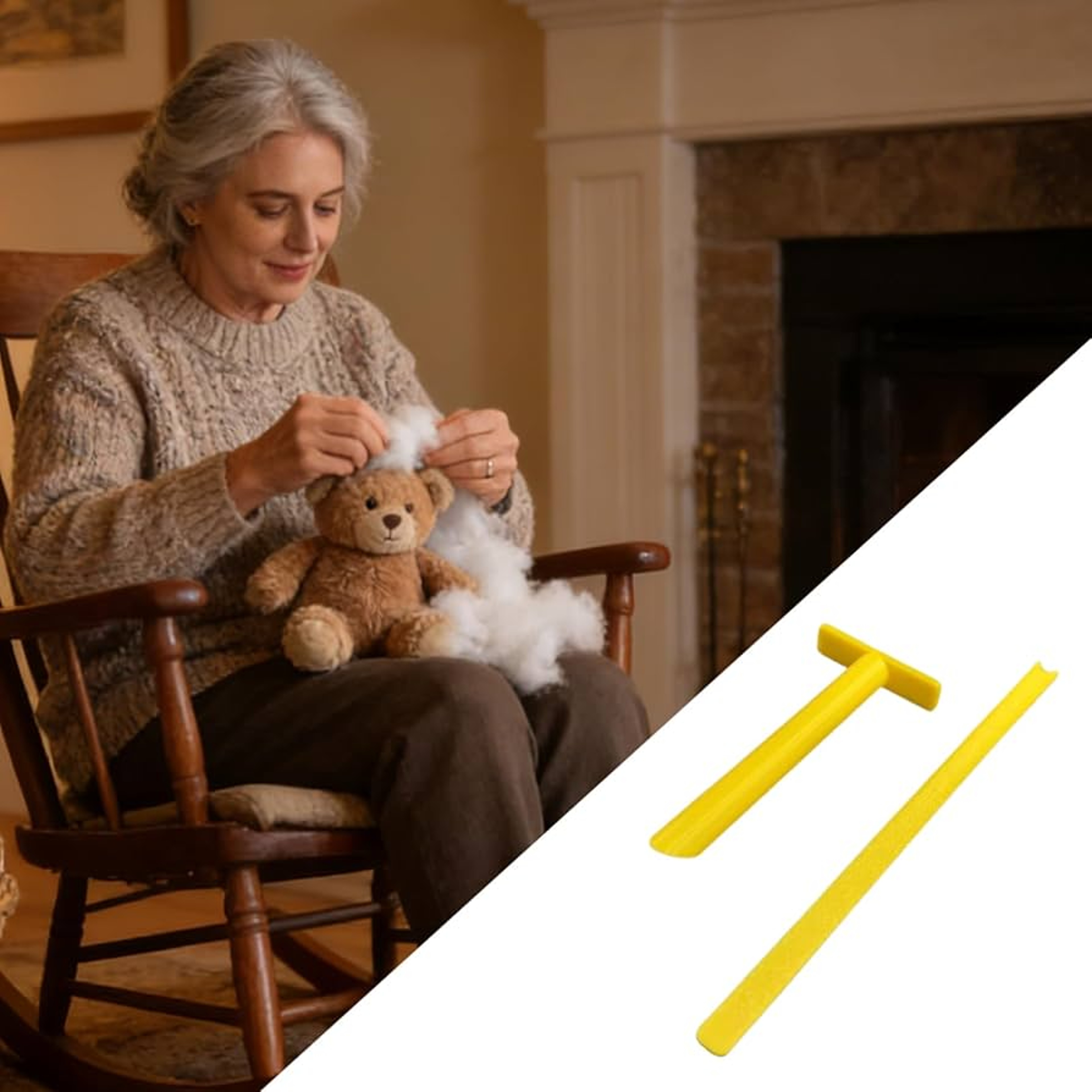 Precision Doll Stuffing Tool For Smooth Amigurumi Filling And Shaping Crafts 0
