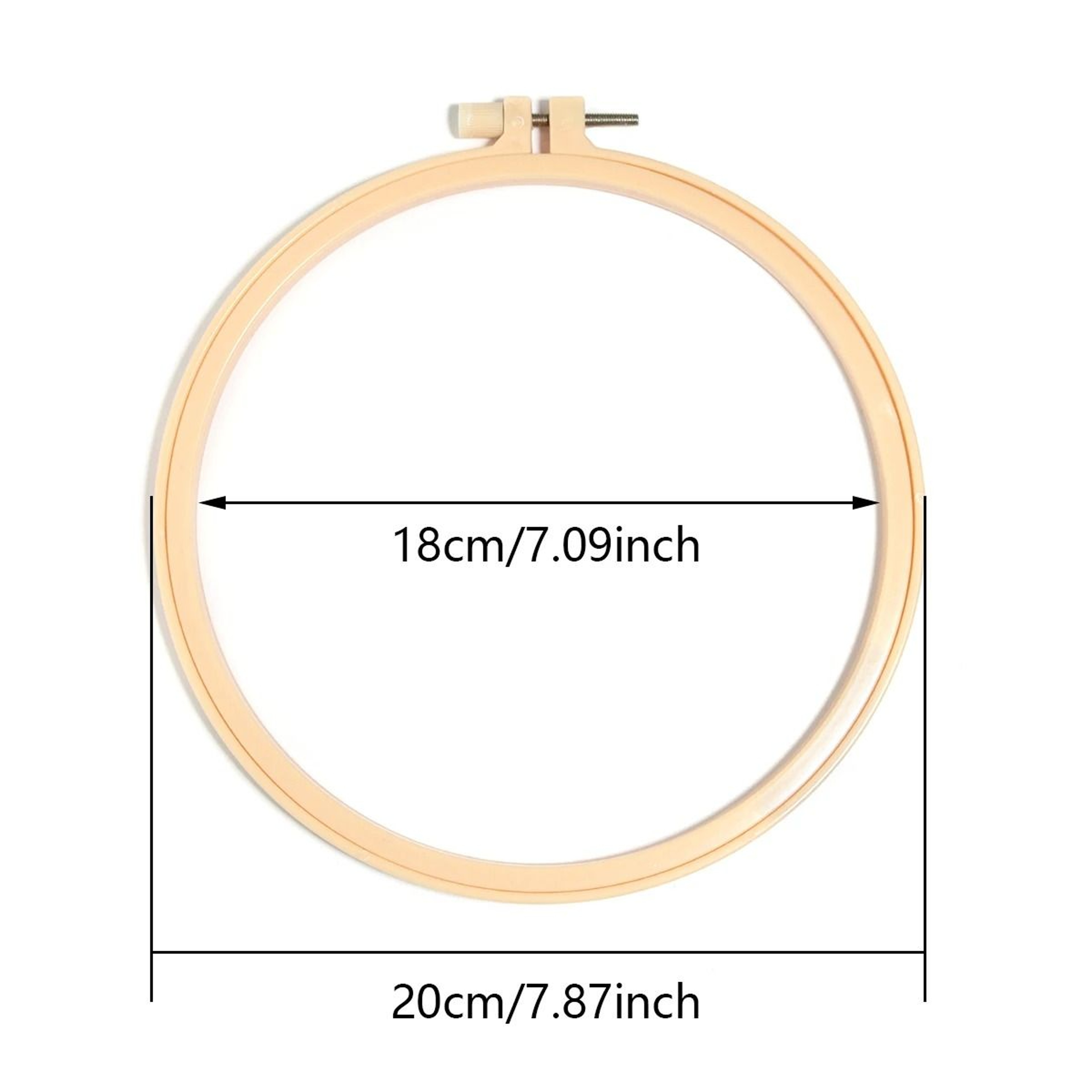 Adjustable Round Embroidery Hoop For Smooth Cross Stitch And Needlework Projects 5