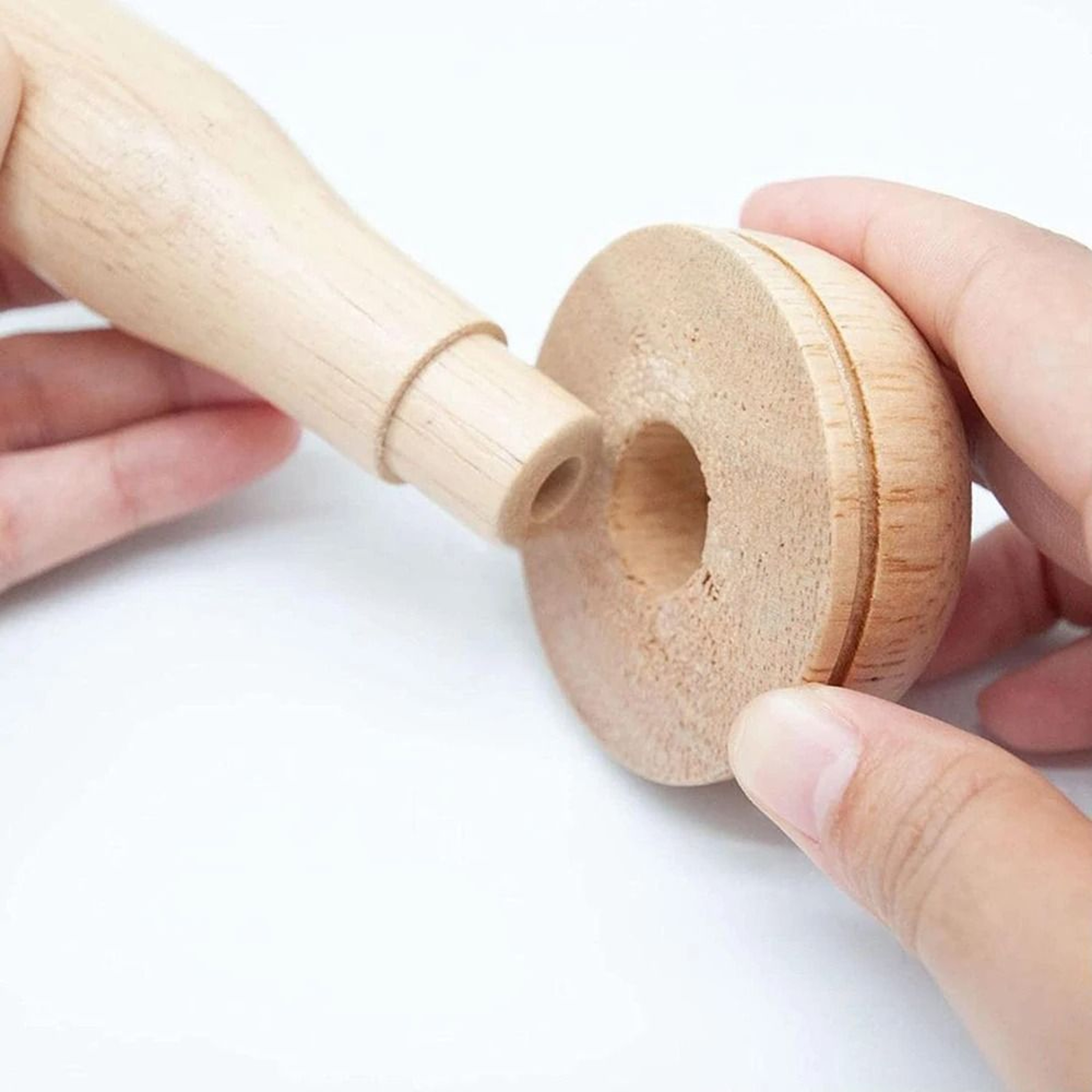 Wooden Mushroom Darning Tool For Easy Sock Mending And Fabric Repairs 3