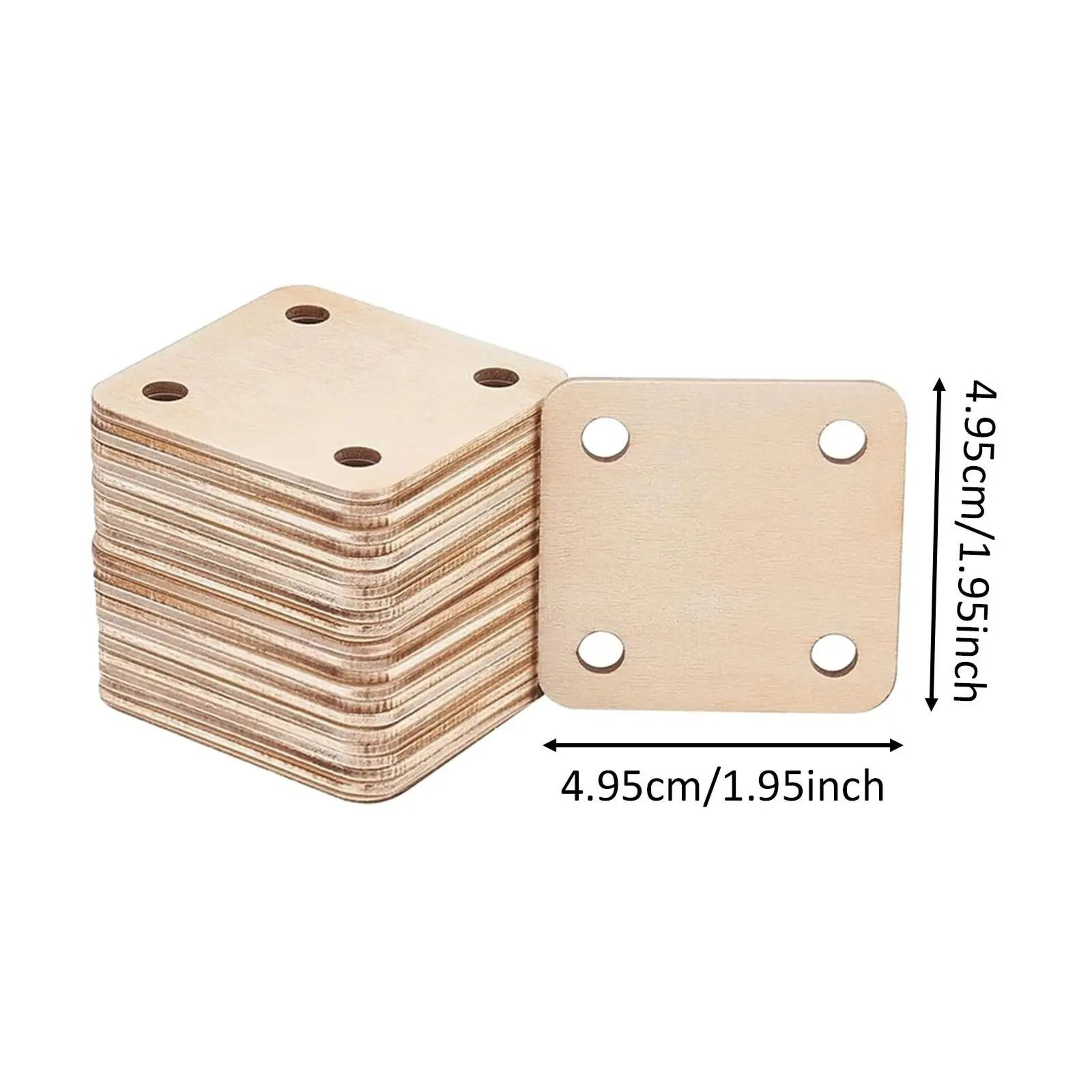 Wooden Four Hole Weaving Loom Cards For Creative Handmade Yarn Projects 13