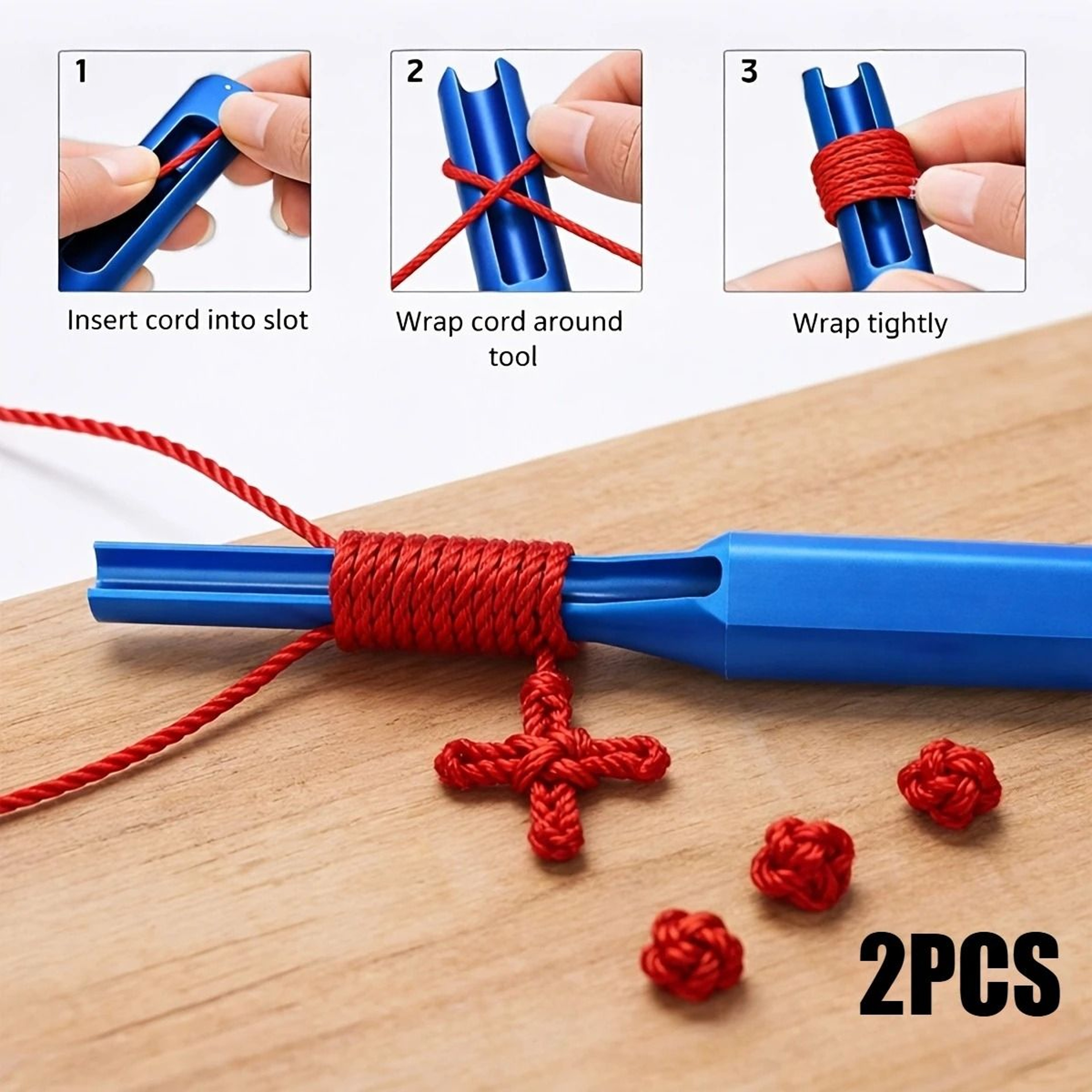 Quick Knotting Tool Set For Easy Rope Threading Weaving Projects 0