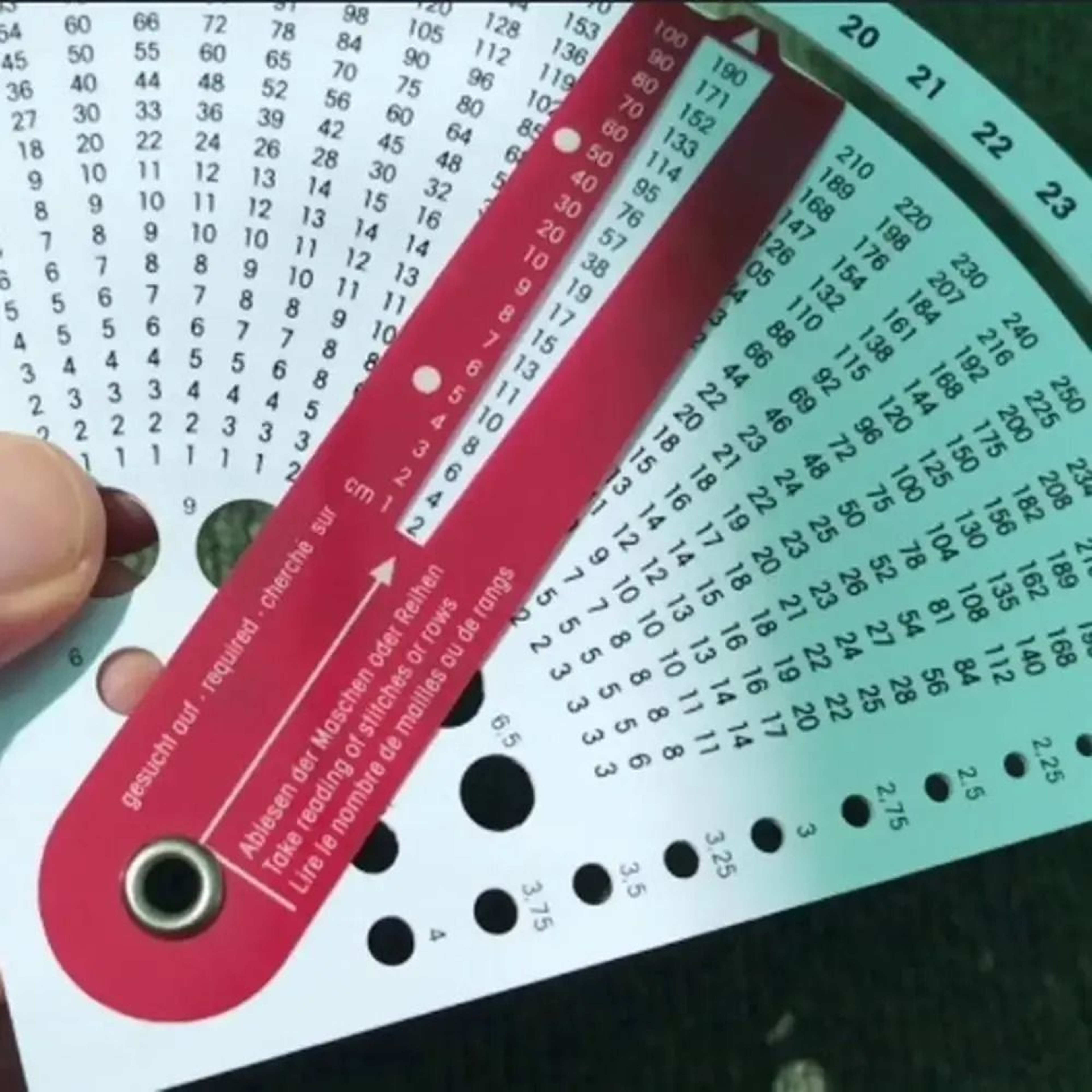 Knitting Gauge Converter Ruler For Accurate Stitch Counting And Sizing Projects 7