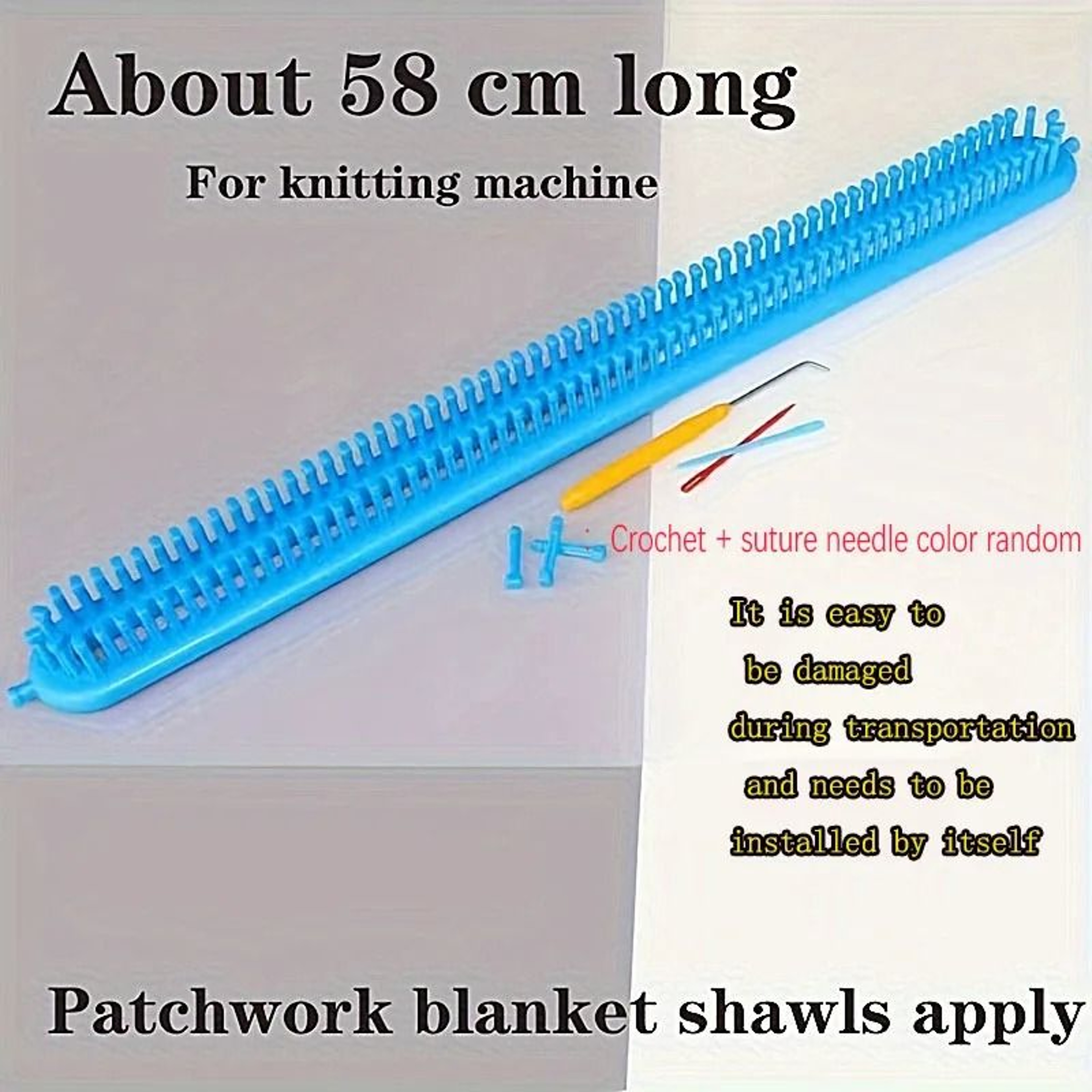 Rectangular Knitting Loom Tool For Easy Scarf Shawl Sweater Crafting Projects 8