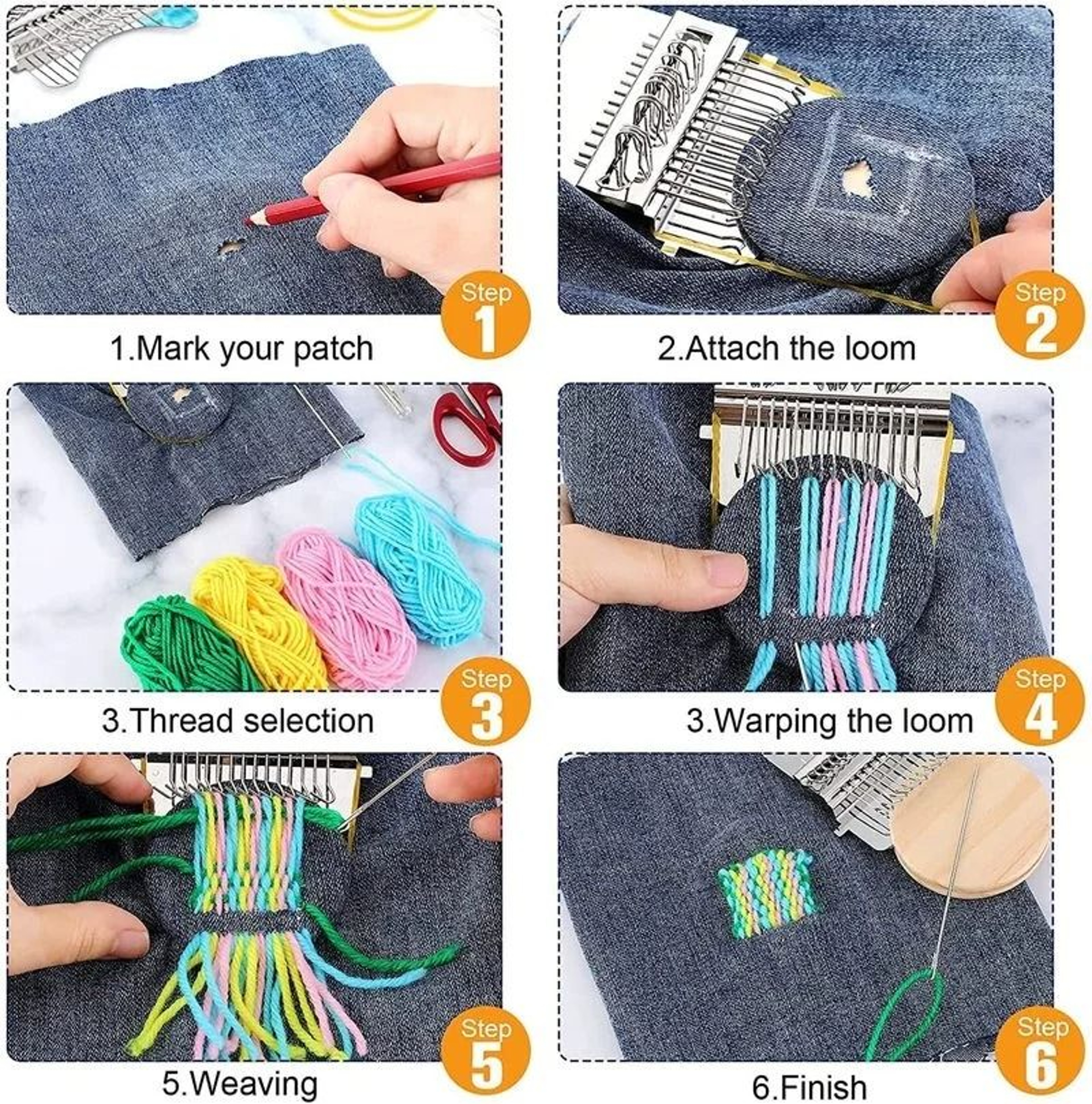 Mini Weaving Mender For Easy Clothing Patch And Fabric Repair Projects 2