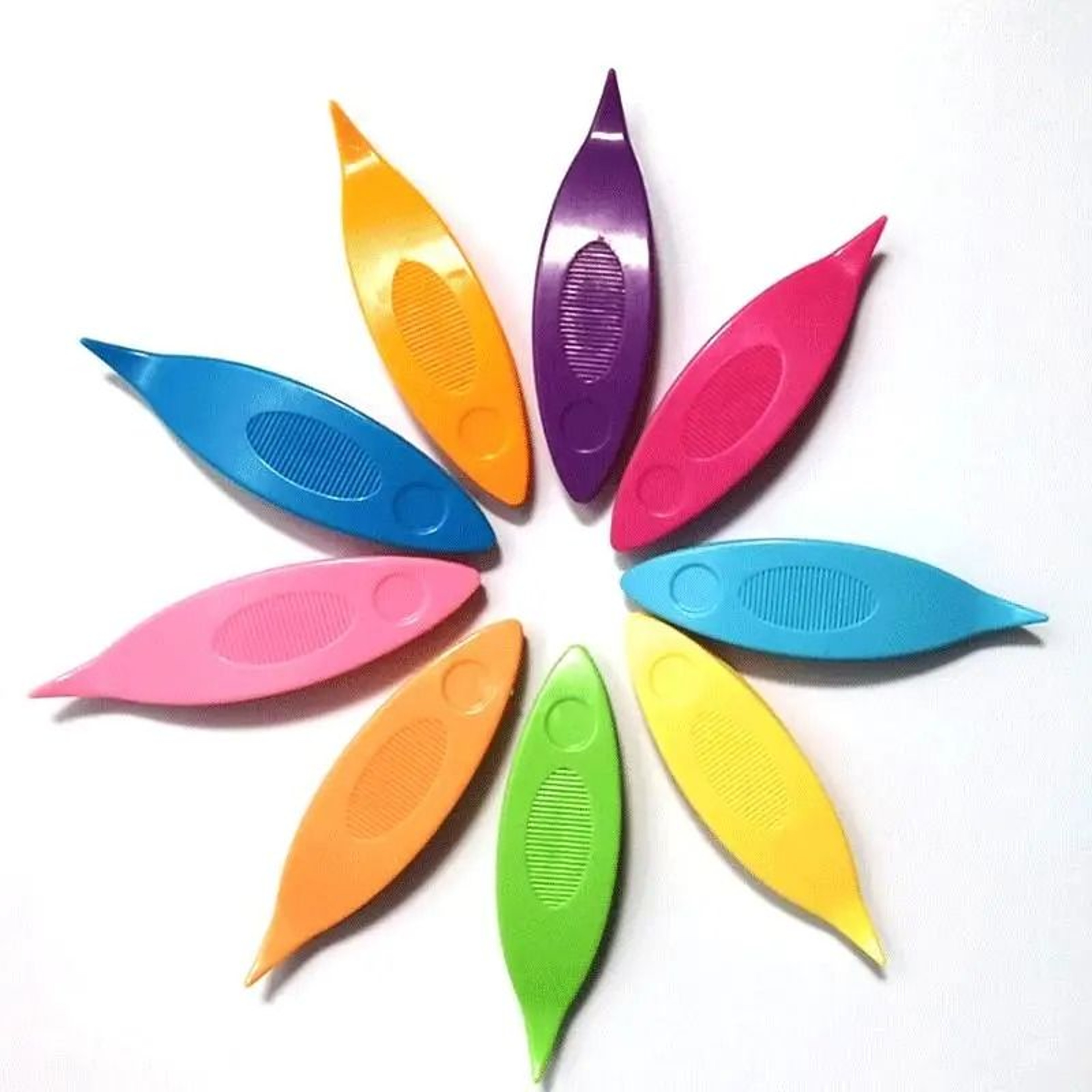 Colorful Plastic Tatting Shuttle Set For Easy Handmade Lace Craft Projects 0
