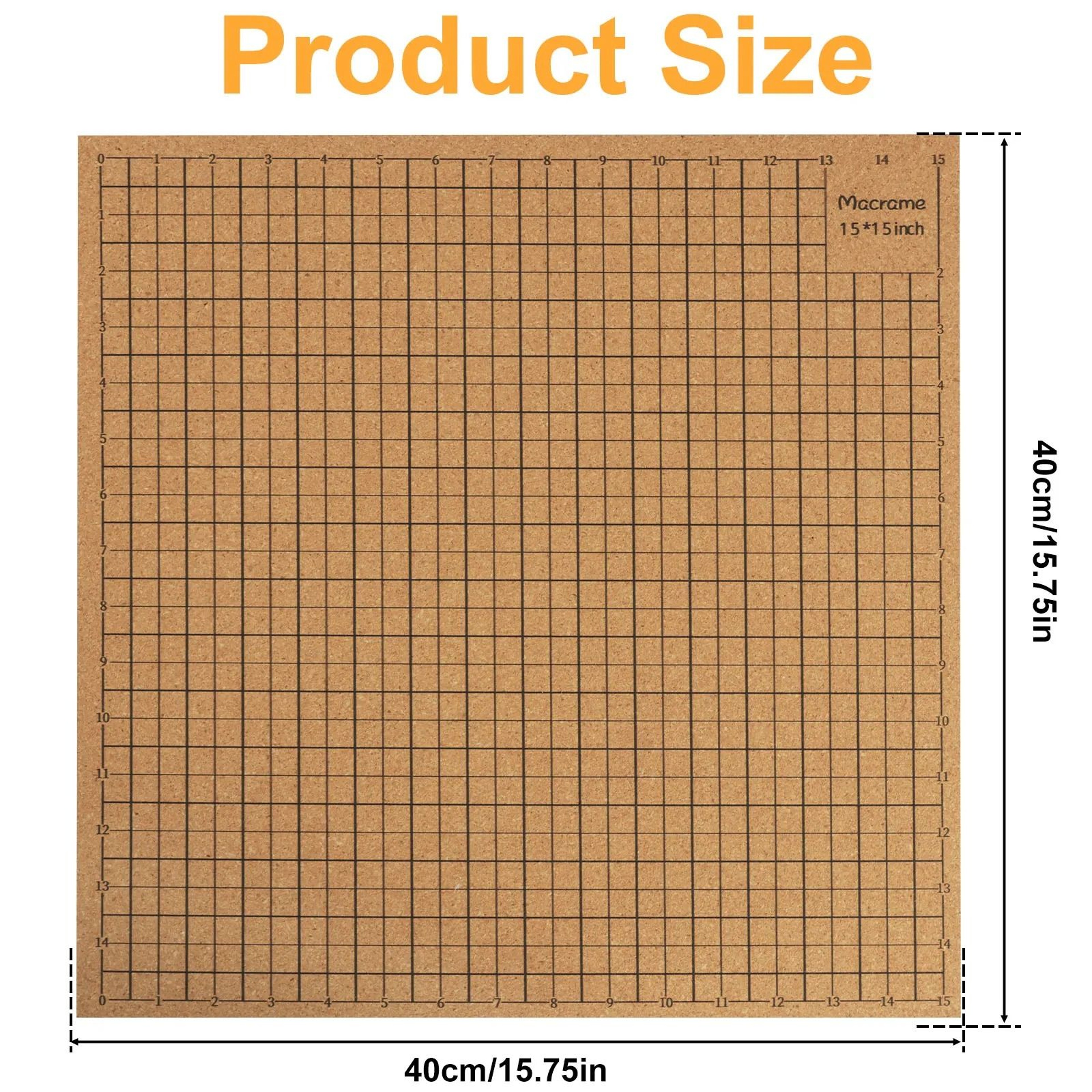 Double Sided Macrame Board With Grid And T Pins Craft Kit 5