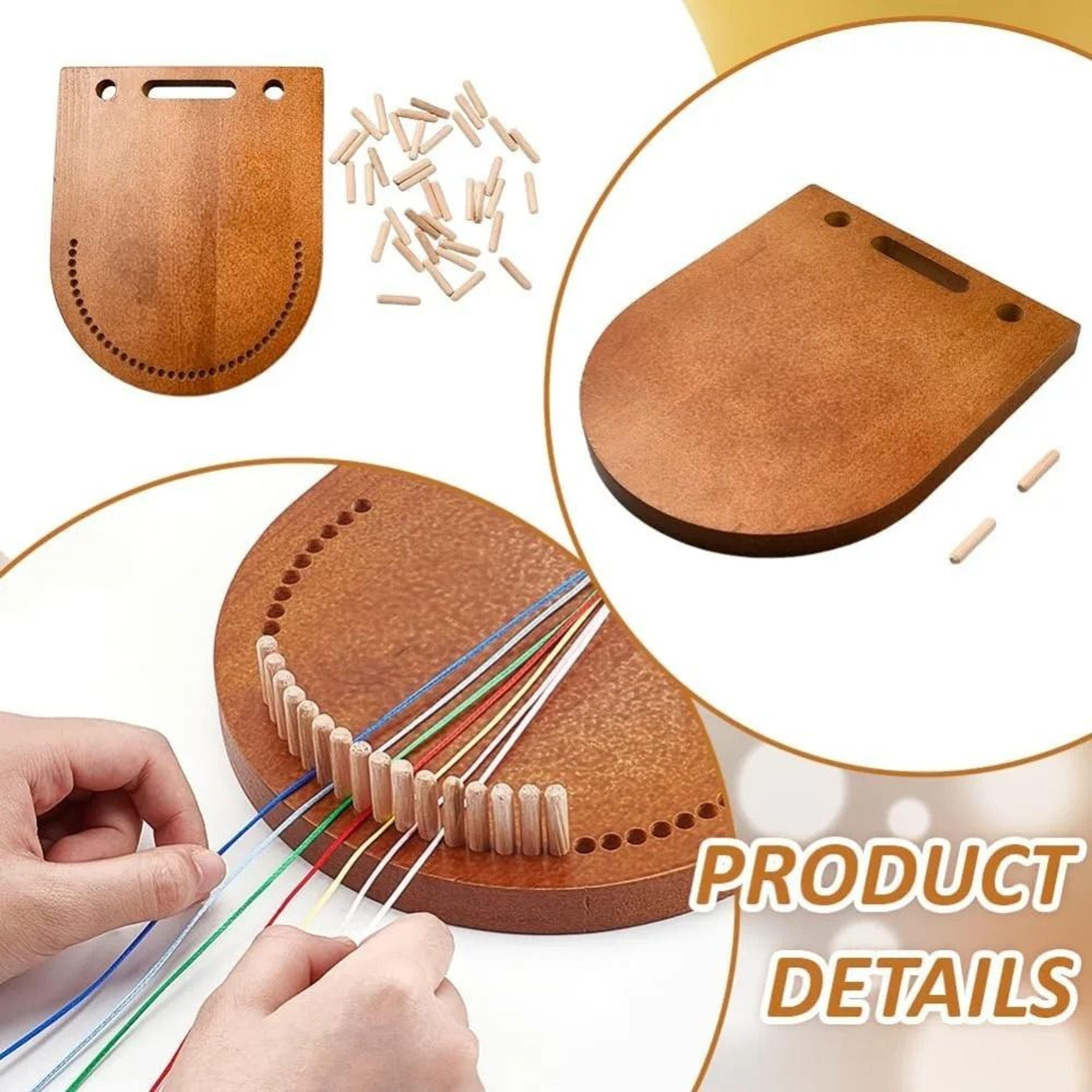 Wooden Bracelet Maker Tool For Easy Multicord Friendship Jewelry Braiding Projects 6