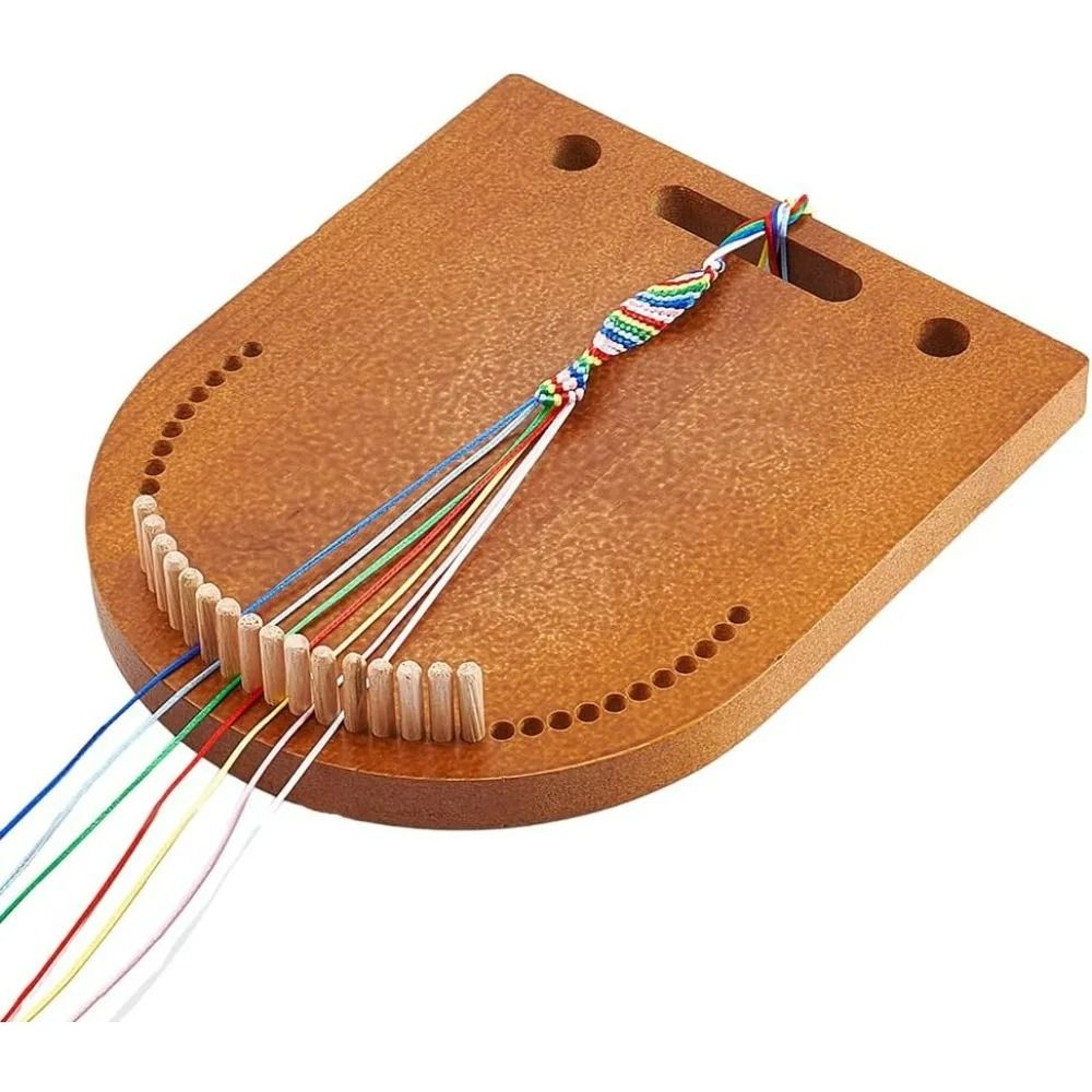 Wooden Bracelet Maker Tool For Easy Multicord Friendship Jewelry Braiding Projects 4