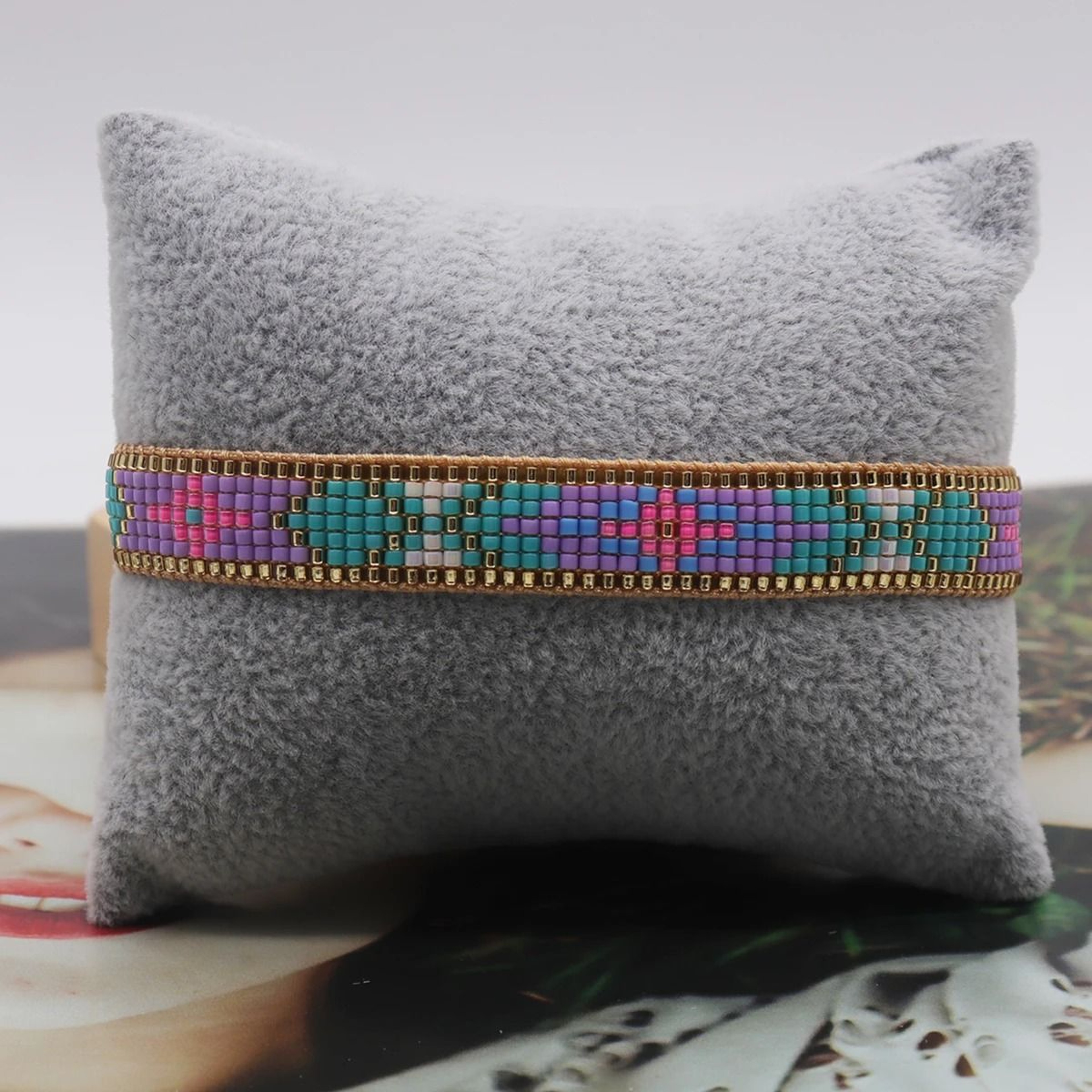 Rainbow Miyuki Beaded Friendship Bracelet For Adjustable Boho Everyday Jewelry Style 1